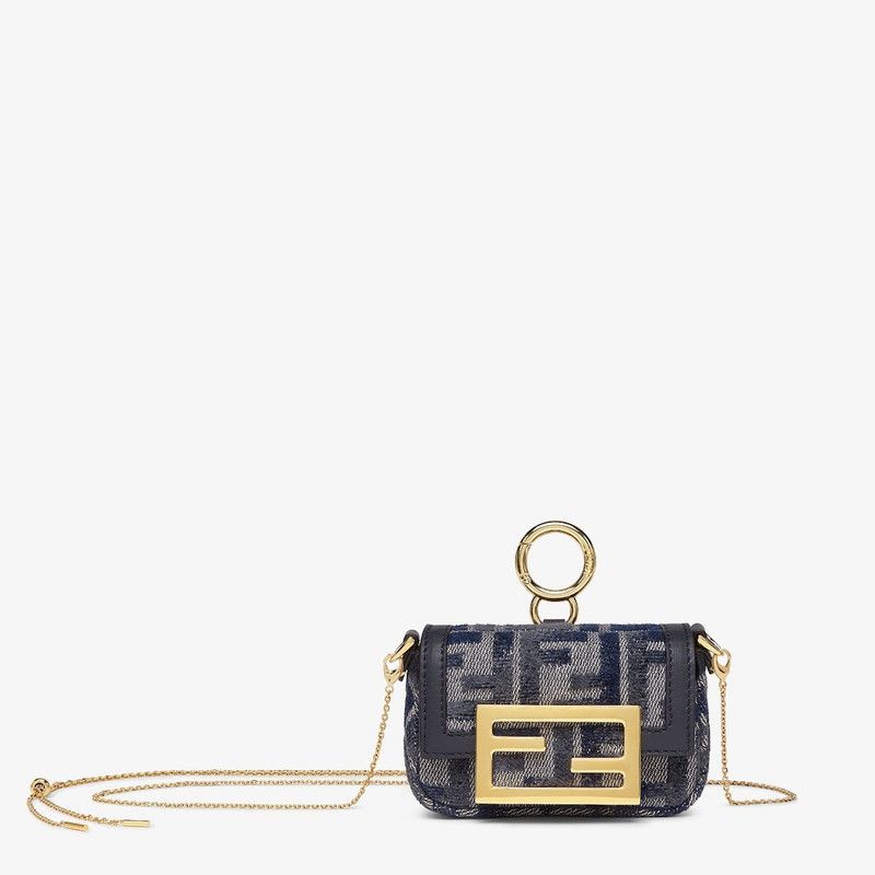 Fendi o1s1wg111125 Size: OS/ Nano Baguette Charm in Blue Size ONE SIZE - 1 Thumbnail