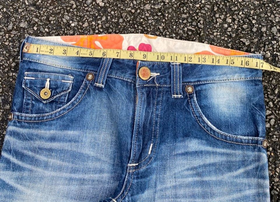 Edwin 💥FLARE 💥VINTAGE EDWIN BLUE TRIP DISTRESSED DENIM Size US 34 / EU 50 - 3 Thumbnail