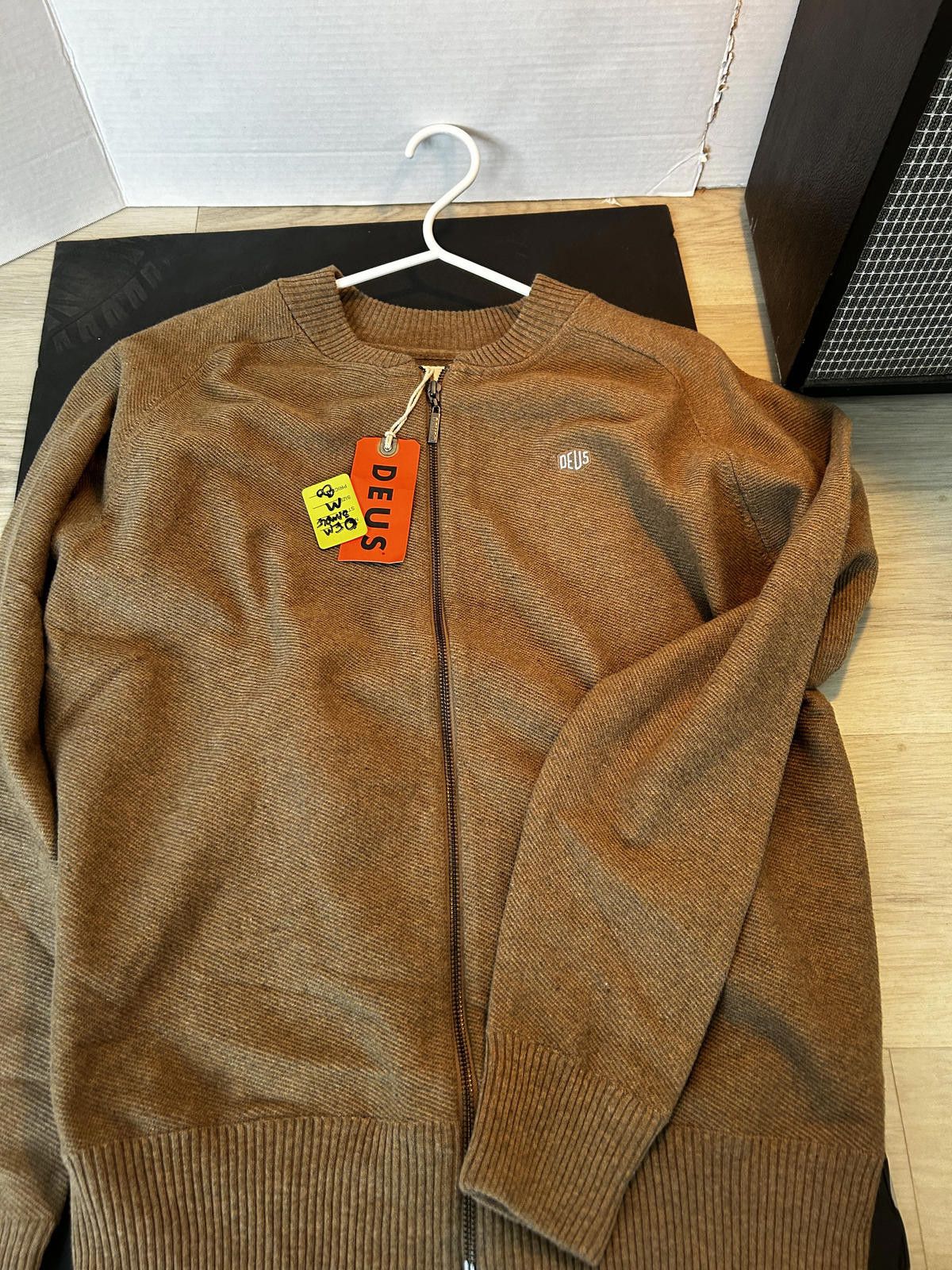 Deus Ex Machina Deus Ex Machina Zip Knit Sweater Camel Brown Men’s M NWT Size US M / EU 48-50 / 2 - 1 Thumbnail