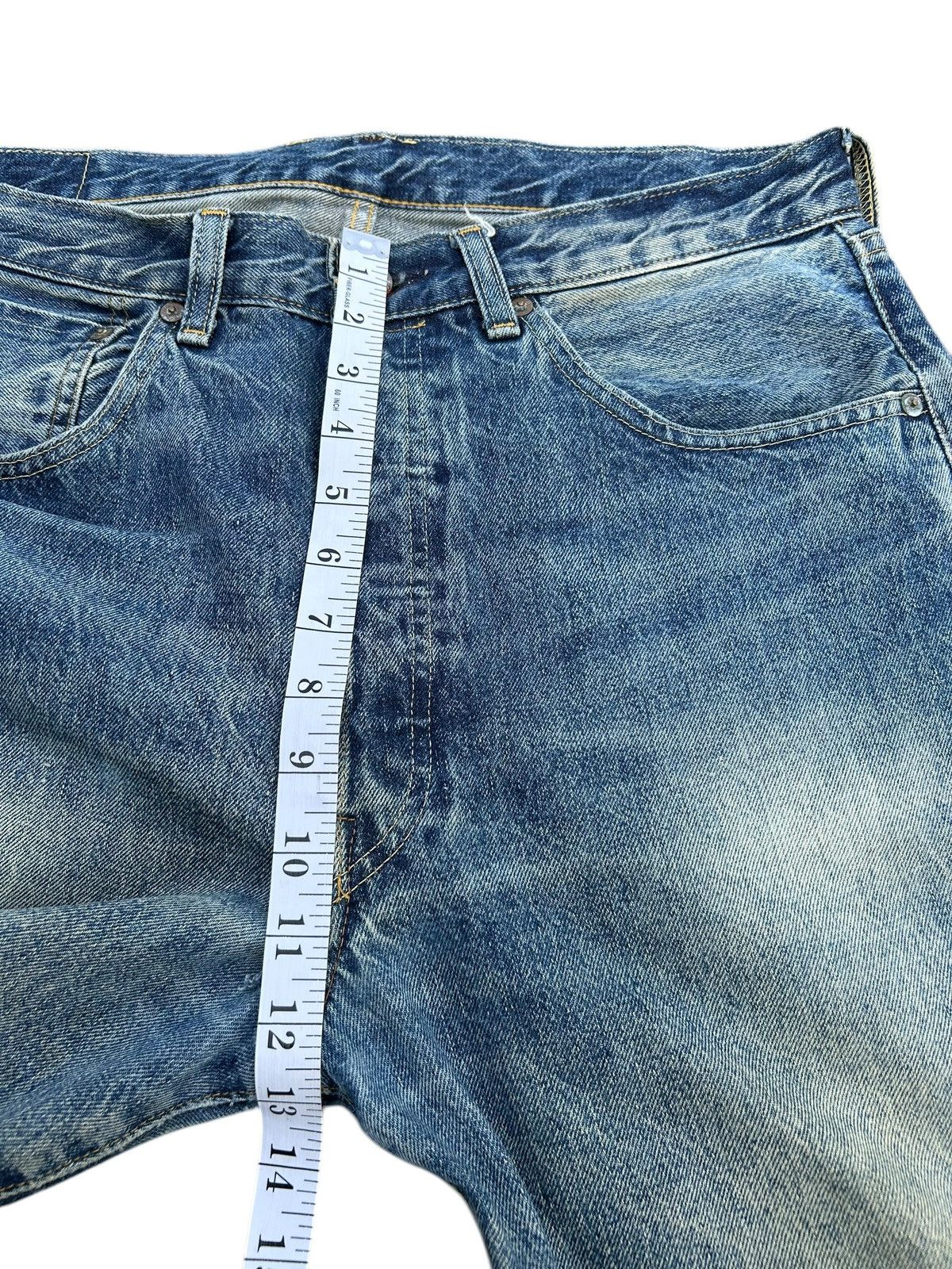 Kapital Levis Big E 501XX Selvedge Distressed Denim Jeans Size US 34 / EU 50 - 21 Thumbnail