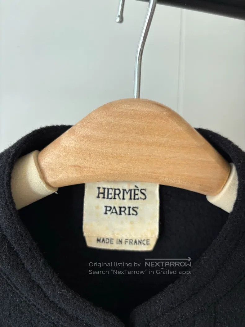 Hermes Hermes Black 100% cashmere double-breasted casual coat Size XXS / US 00 / IT 34 - 3 Thumbnail