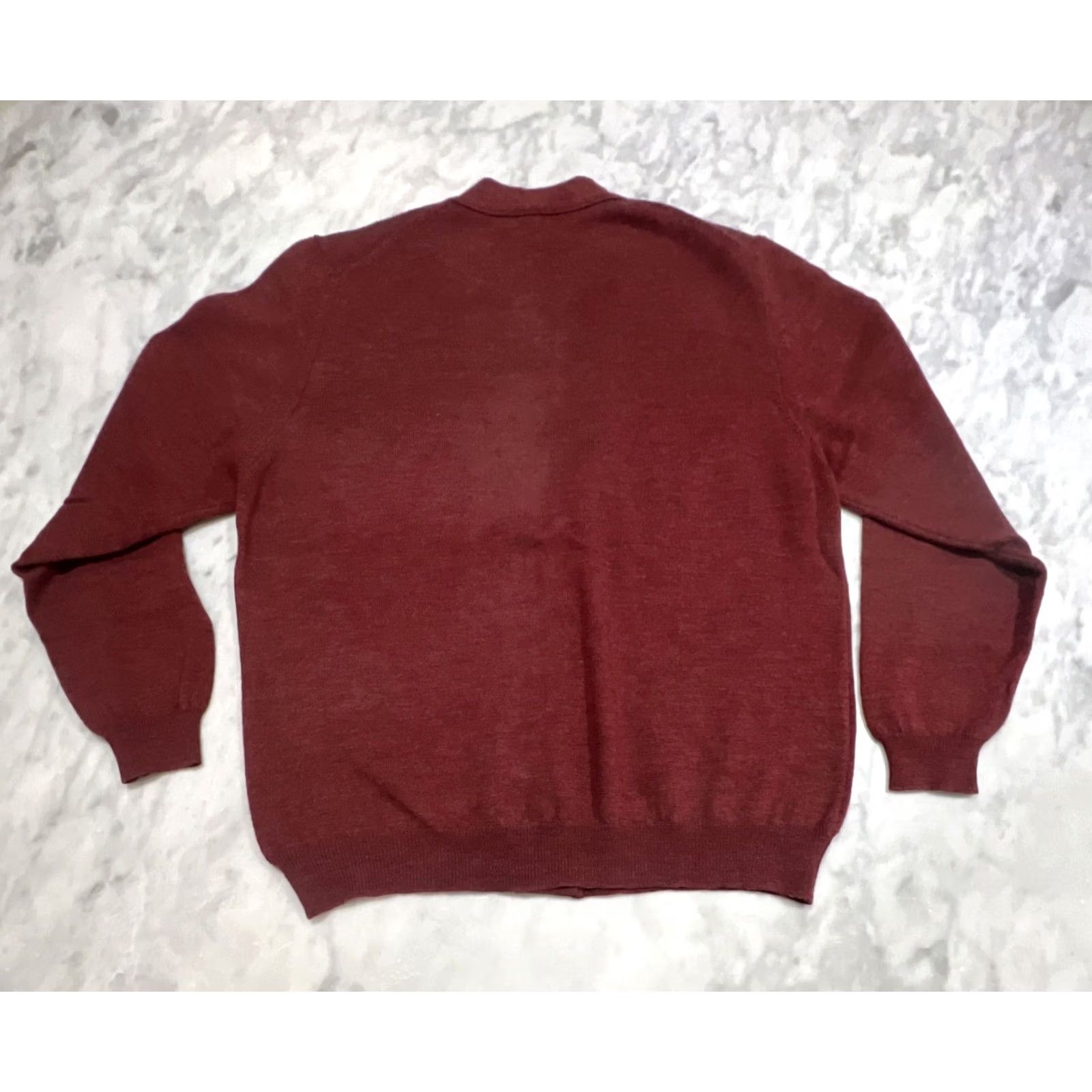 Lands' End VINTAGE Lands' End Wool Sweater Cardigan Women’s M Italy Brown Womens M Wool Sweater Brownish 1990s Secretary/Geek Size M / US 6-8 / IT 42-44 - 4 Thumbnail