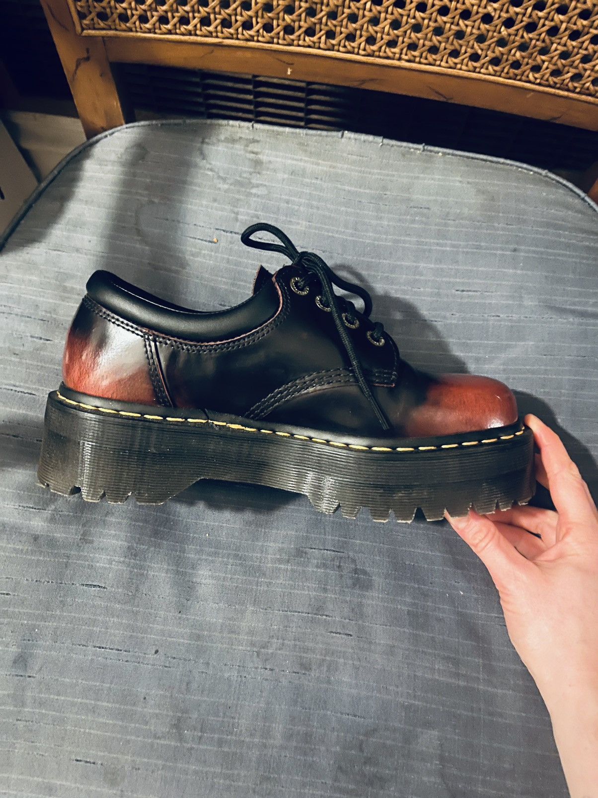 Dr. Martens Dr. martens 8053 ARCADIA Leather Quad Platform Shoes Size US 9 / IT 39 - 2 Thumbnail
