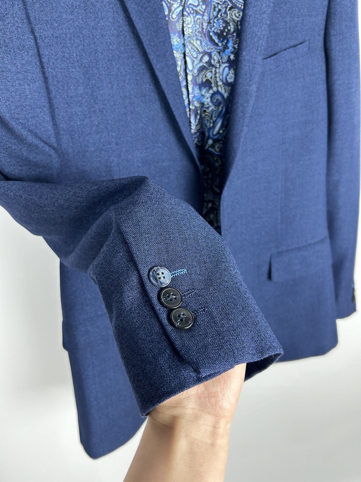 Designer Designer Fellini Tailored Slaters Suit Set Blazer + Trousers Size 40L - 13 Thumbnail