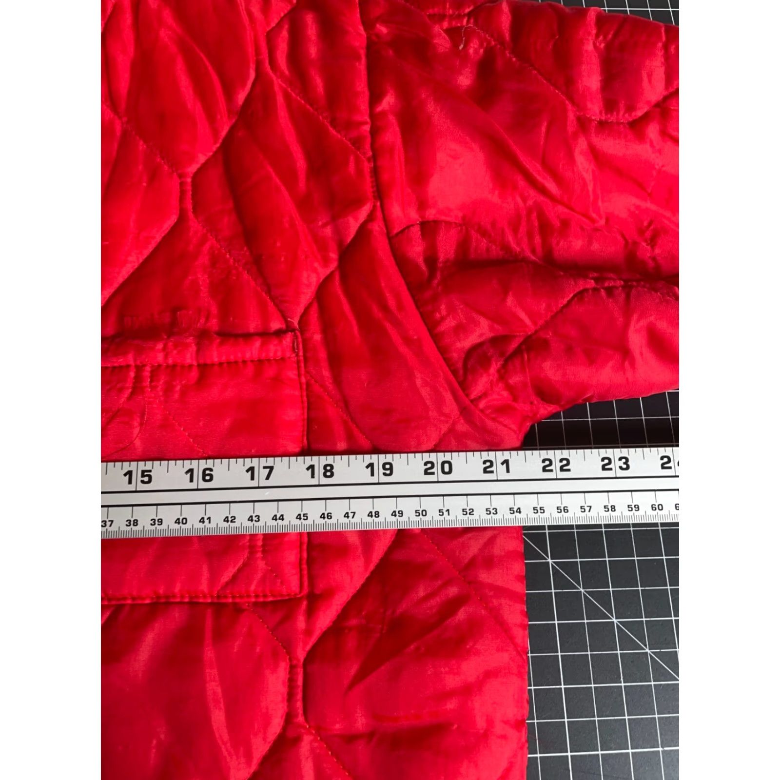 Vintage Vintage 70s Quilted Liner Jacket Men's Medium Red Lightweight Zip Snap Prentice Button Size US M / EU 48-50 / 2 - 5 Thumbnail