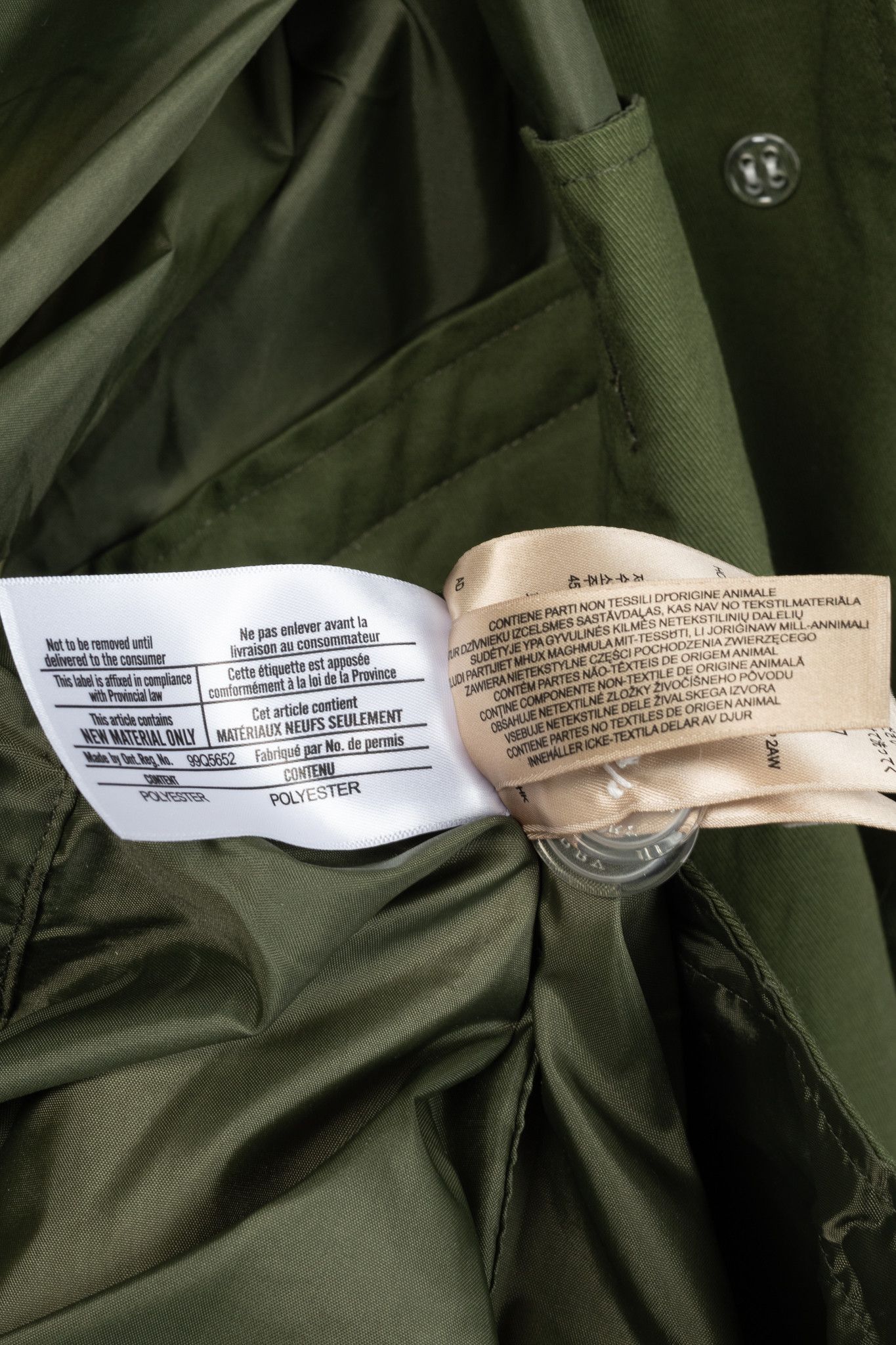 Burberry Burberry Green Tape Detail Showerproof Hooded Parka Size XS / US 0-2 / IT 36-38 - 14 Thumbnail