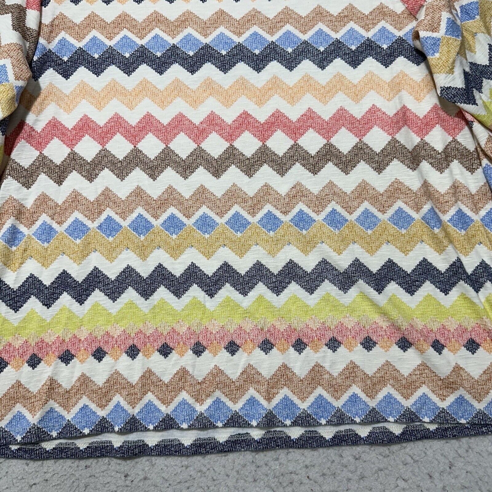 Other Rafaella 1X Chevron Striped Lightweight Sweater Knit Top Size XL / US 12-14 / IT 48-50 - 12 Thumbnail