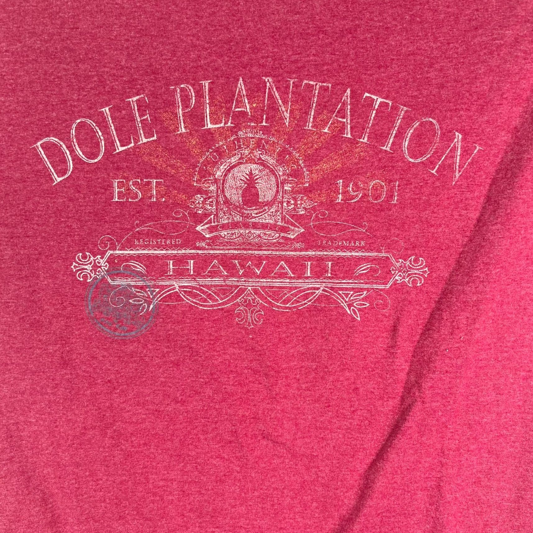 Vintage Dole T-Shirt Mens Shirt XL Red Dream 90s Hawaii Logo Vintage Short Sleeve Cotton Knit Size US XL / EU 56 / 4 - 2 Thumbnail