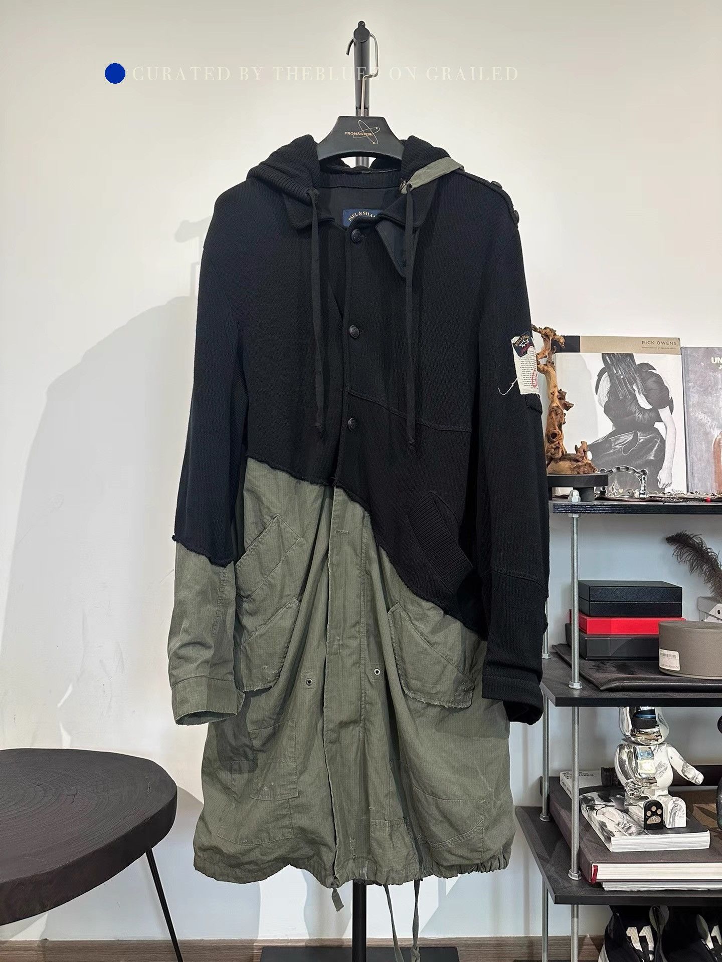 Greg Lauren Military Wool Hooded Trench Coat Size US L / EU 52-54 / 3 - 1 Thumbnail