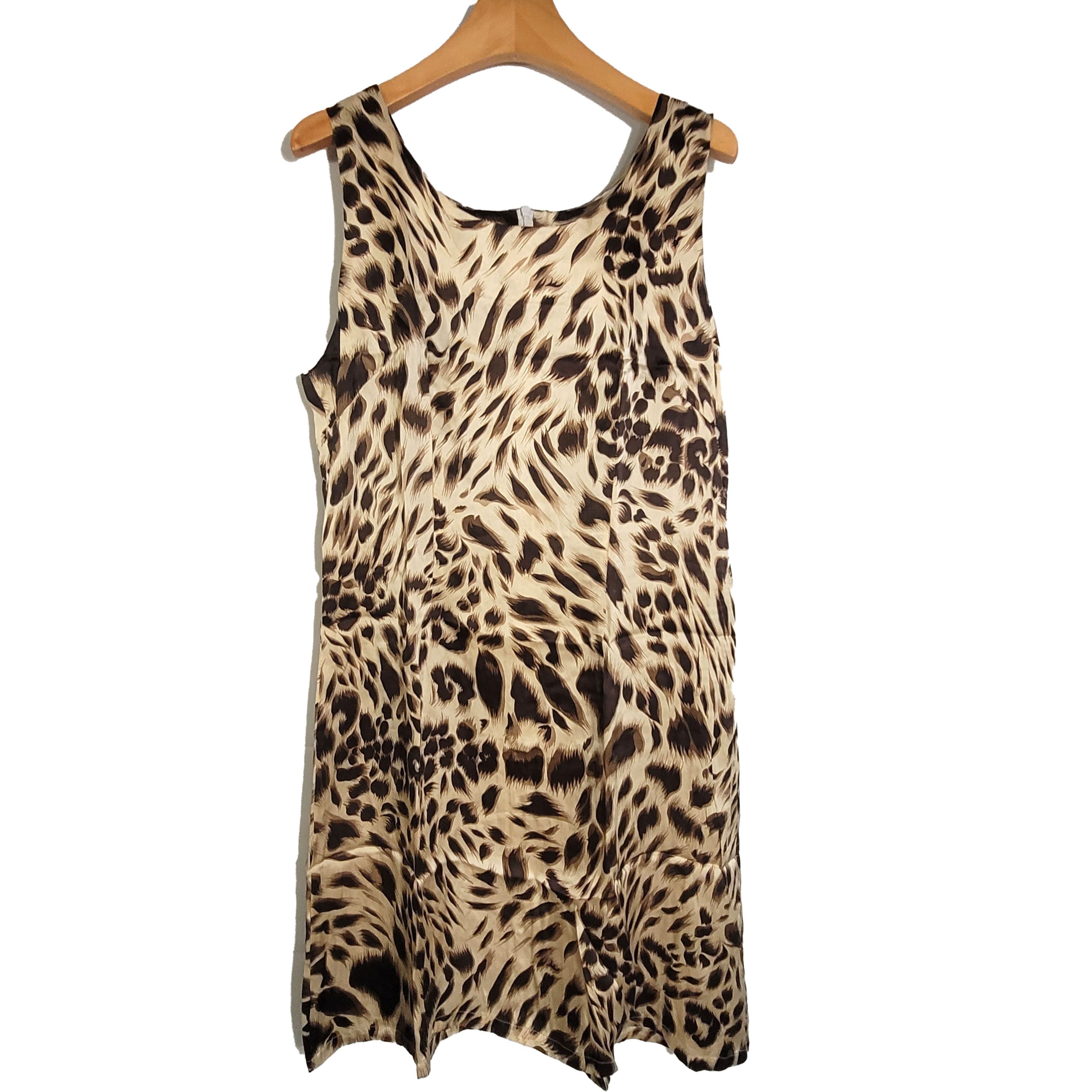 Other Women's 100% Silk Size M Sleeveless Tank Dress SBK101 Size S / US 4 / IT 40 - 1 Thumbnail