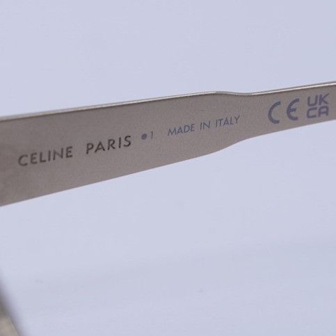 Celine Celine CL40254U 28A Sunglasses Gold Geometric Frame Size ONE SIZE - 4 Thumbnail