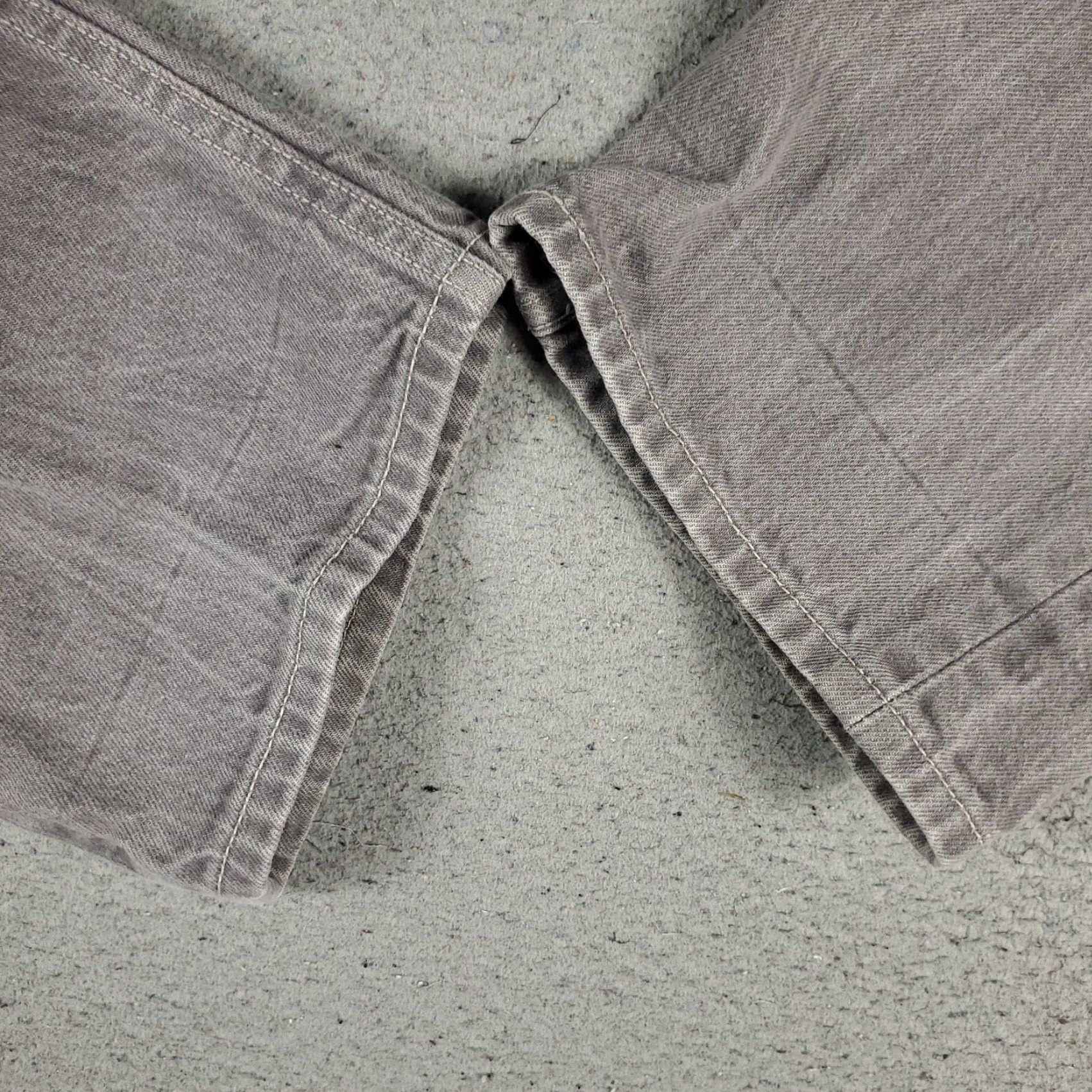 Levi's Levi's 501 Jeans Mens Regular Size 40x30 Gray Straight Leg Denim Pants Size US 40 / EU 56 - 3 Thumbnail
