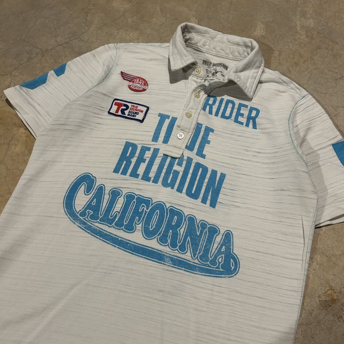 True Religion × Vintage Crazy Vintage Y2K True Religion California Rider Polo Shirt Size US S / EU 44-46 / 1 - 3 Thumbnail