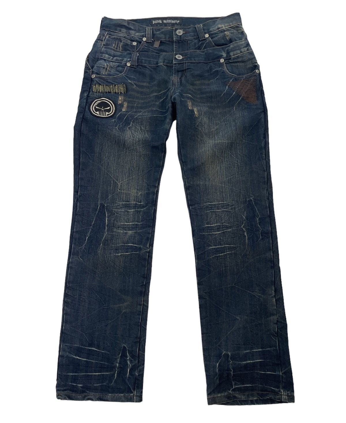 Japanese Brand × Seditionaries VINTAGE JAPANESE BRAND DOUBLE WAIST JEANS Size US 31 - 1 Thumbnail