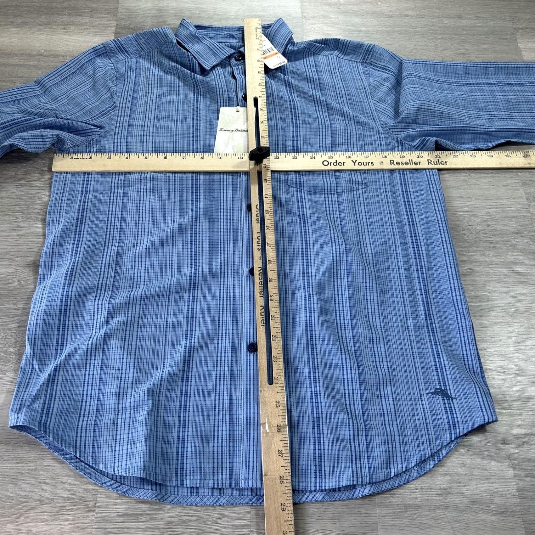 Tommy Bahama Tommy Bahama Shirt Mens Small Blue Bahama Coast Sandbar Stripe Button Up Long Sleeve Shirt Size US S / EU 44-46 / 1 - 4 Thumbnail
