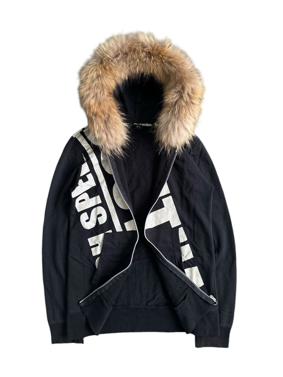 20471120 RAVISHING VIRGIN Zip FUR HOODIE IFSIXWASNINE LGB STYLE Size S / US 4 / IT 40 - 6 Thumbnail