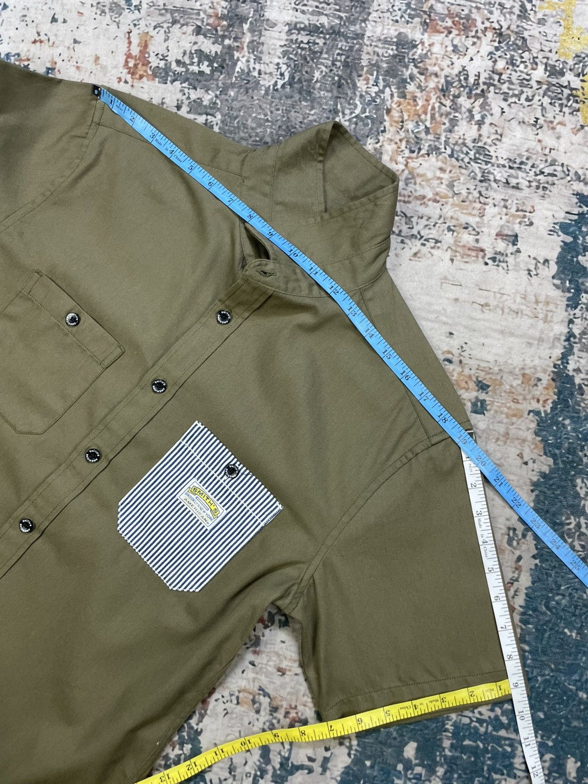 Smith's American Smith’s American Olive Green Twill Work Shirt Size US M / EU 48-50 / 2 - 12 Thumbnail
