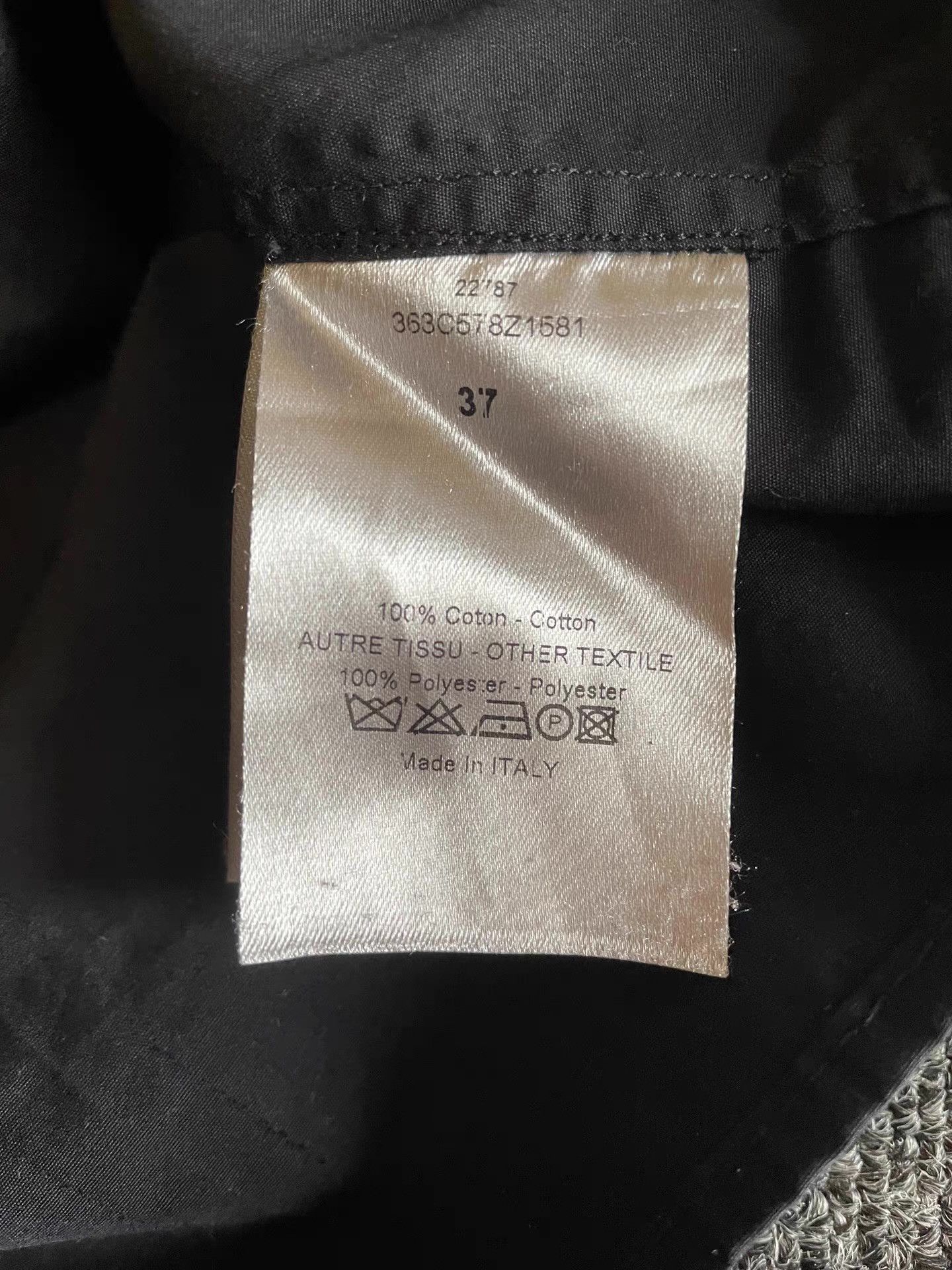 Dior Dior black mesh shirt Q4 Size US S / EU 44-46 / 1 - 8 Thumbnail