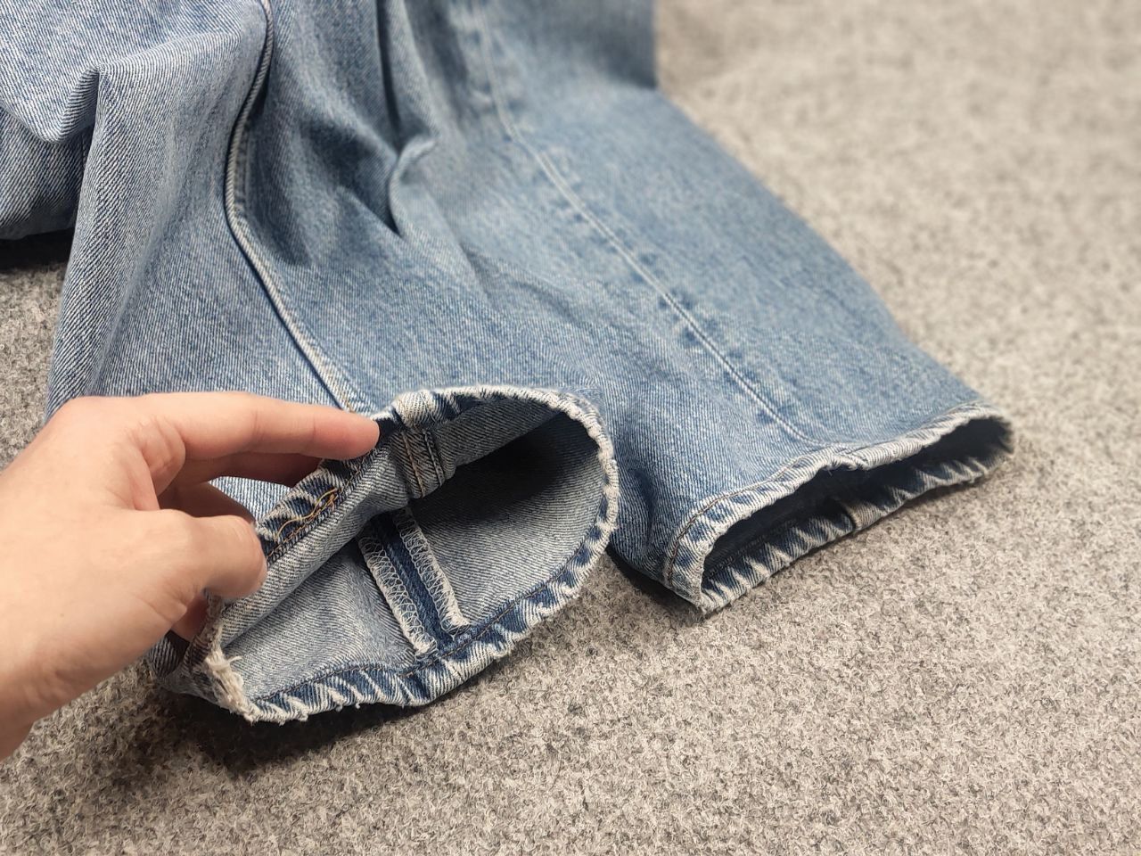 Levi's Vintage 90's Levi’s 501 Sashiko Logo Jeans Japan watanabe Size US 33 - 12 Thumbnail