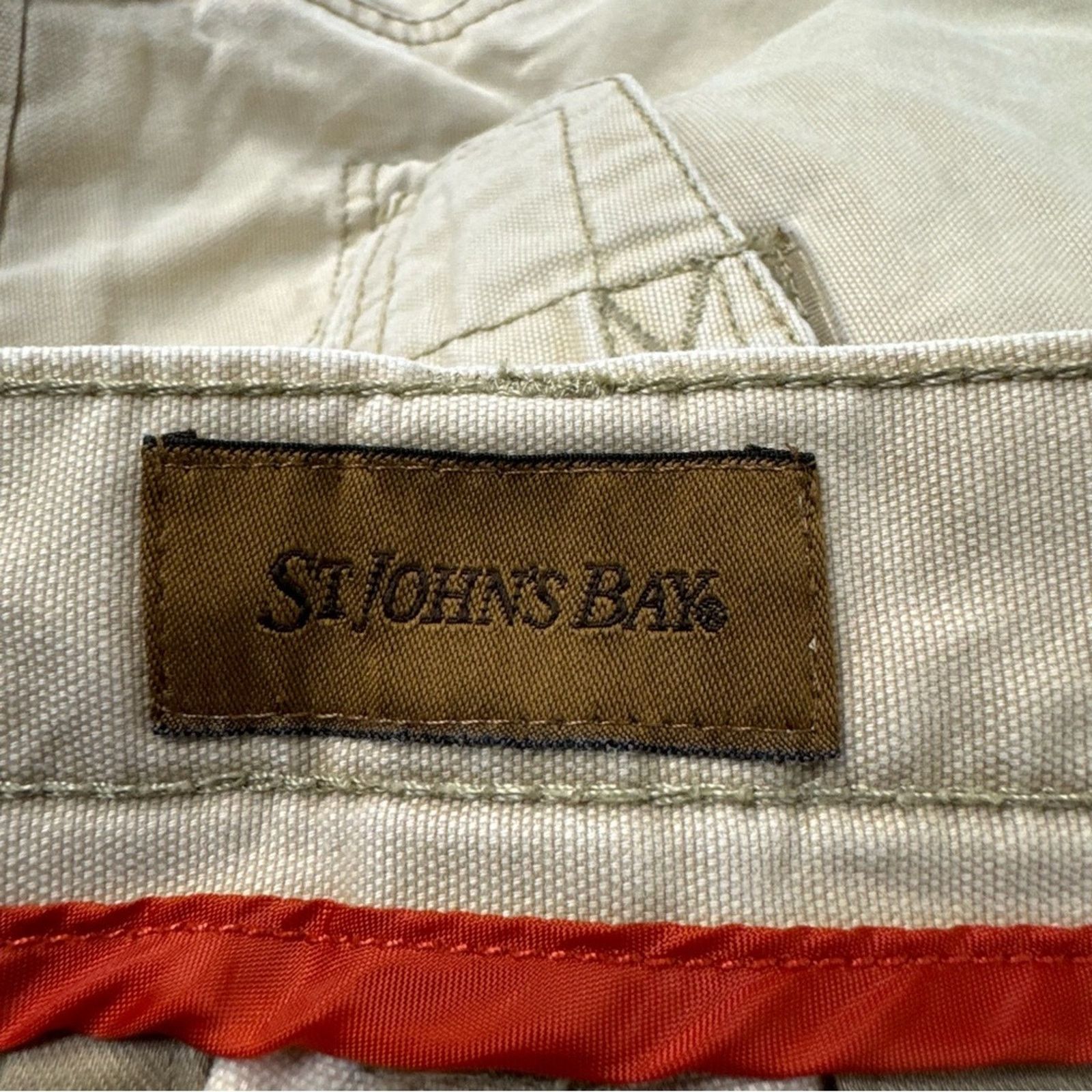 St. Johns Bay St. John's Bay Utility Cargo Pants 32x30 Khaki Workwear Size US 32 / EU 48 - 7 Thumbnail