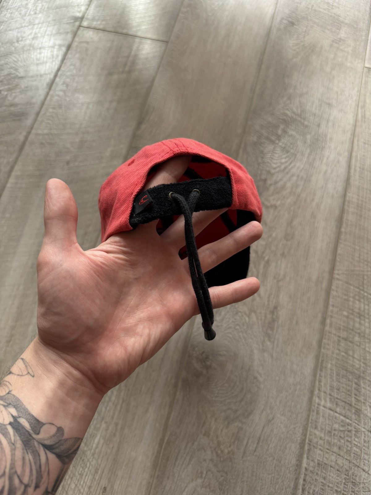 O'Neill Vintage 90s O’Neill Fleece Hat Cap Red Black Skate Surf Snow Size ONE SIZE - 5 Thumbnail