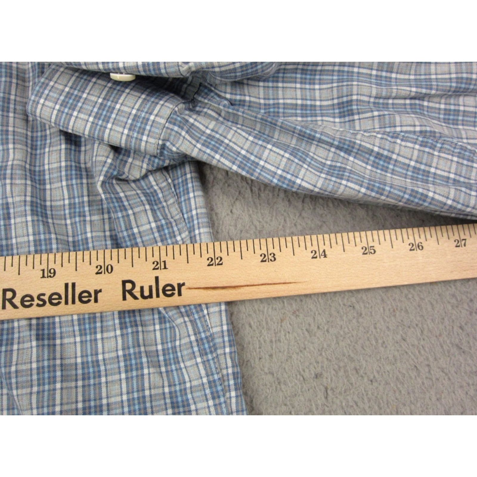 Peter Millar Peter Millar Shirt Men Large Blue Check Cotton Button-Down Shirt Size US L / EU 52-54 / 3 - 7 Thumbnail