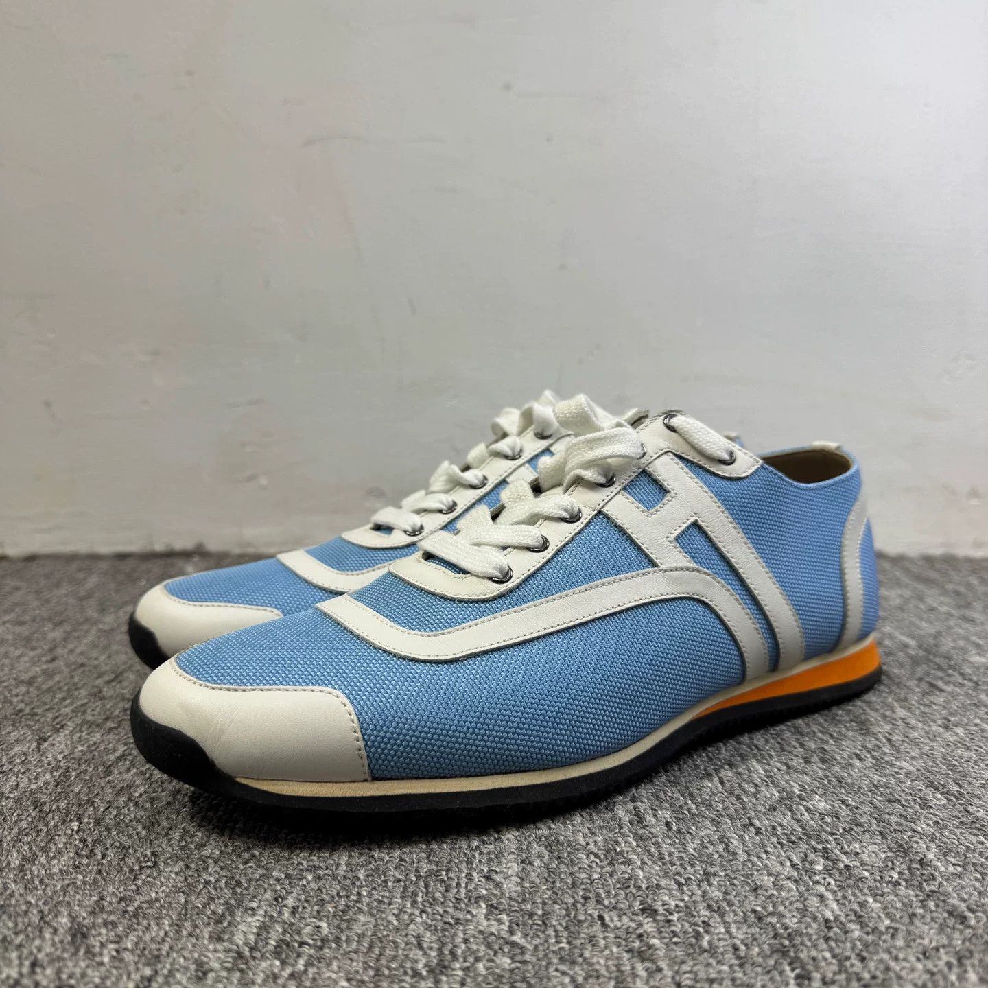 Hermes Hermes Canvas Leather Casual Shoes Size US 7.5 / EU 40-41 - 1 Thumbnail