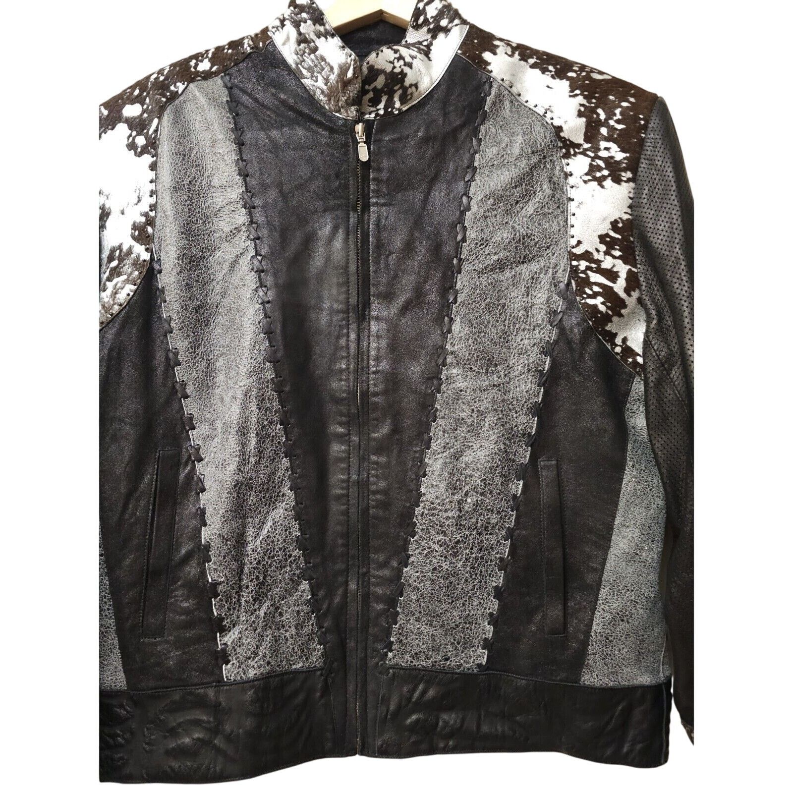Kaptain Sunshine Kaptain Bubble Mechanic Genuine Embroidered Leather Jacket L Size US L / EU 52-54 / 3 - 3 Thumbnail
