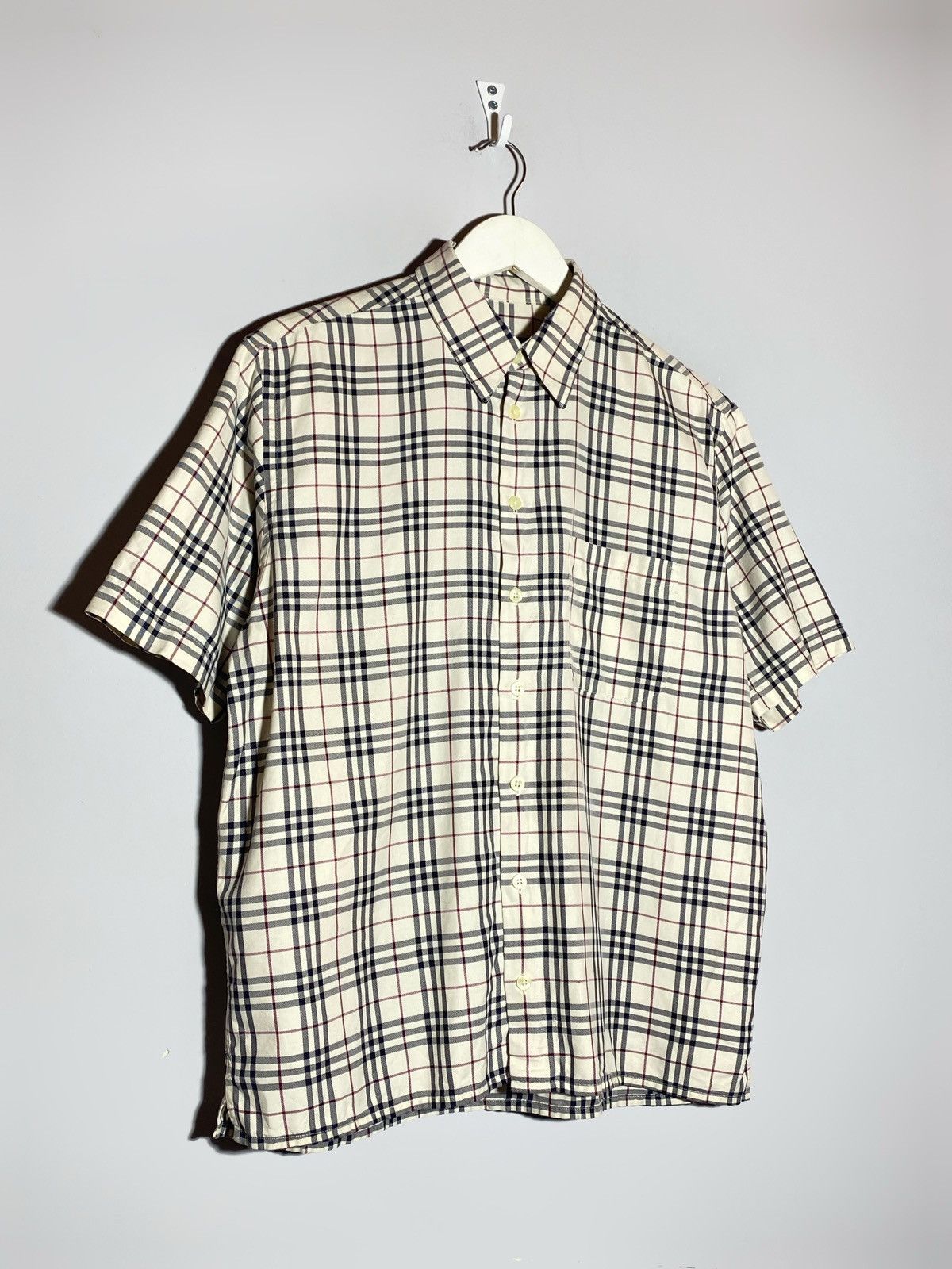 Burberry Vintage Burberry London Checked Short Sleeve Shirt Men’s Size US M / EU 48-50 / 2 - 3 Thumbnail
