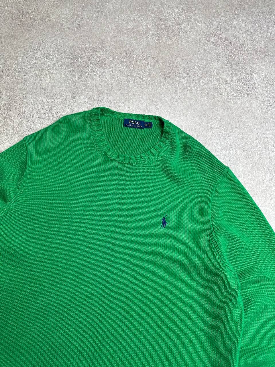 Polo Ralph Lauren Vintage 90s Polo Ralph Lauren RRL Big Knit Green Sweater XL Size US XL / EU 56 / 4 - 3 Thumbnail