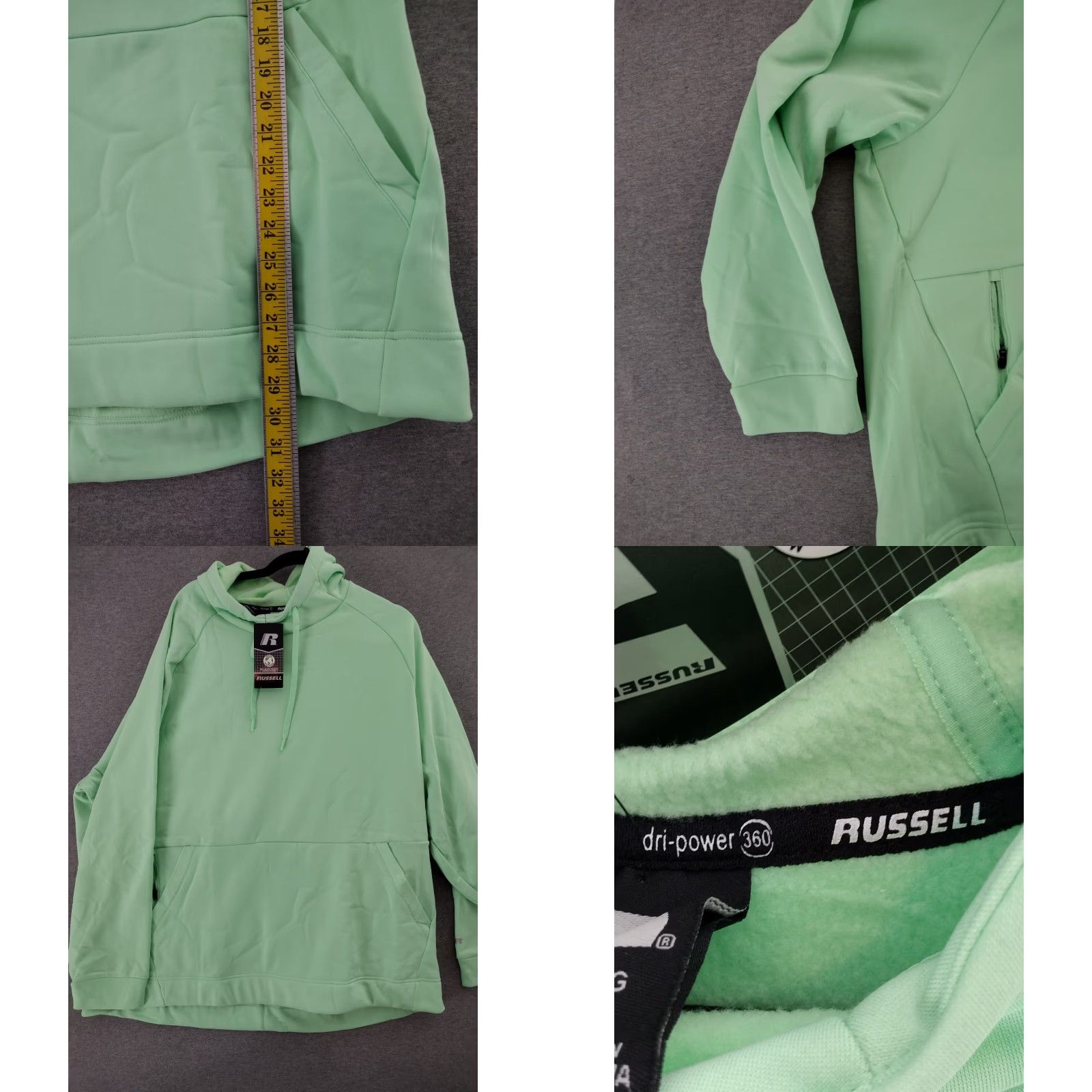 Russell Athletic RUSSELL Athletic Fleece Pullover Hoodie Sweatshirt Hoodie Green 3XL Mens Size US XXL / EU 58 / 5 - 9 Thumbnail