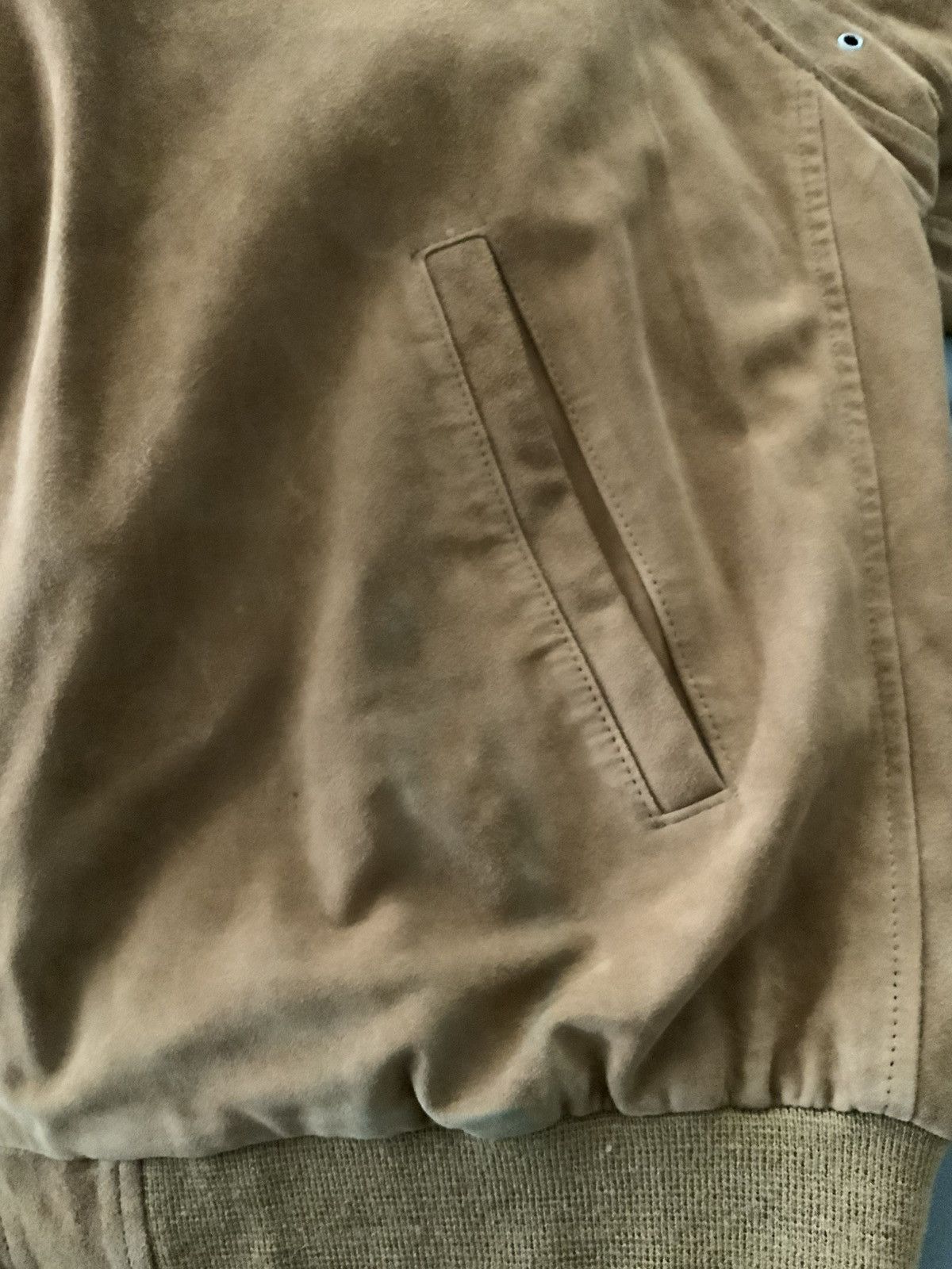 Golden Bear × Vintage Vintage Golden Bear Suede Leather Cognac Zip Bomber Jacket Size US XL / EU 56 / 4 - 14 Thumbnail