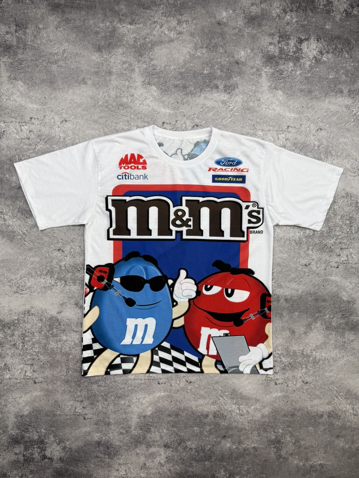 Vintage Vintage M&M’s Racing T-Shirt Y2K Streetwear Size US M / EU 48-50 / 2 - 1 Thumbnail