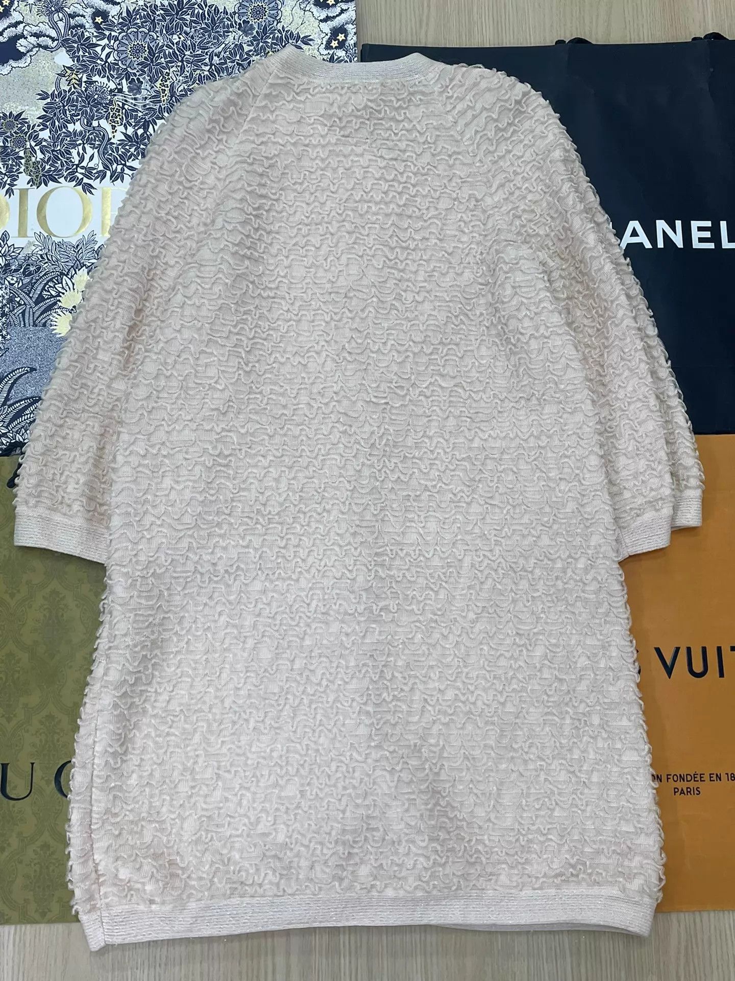 Chanel Chanel Underwater nude pink long cardigan size 34 Size XS / US 0-2 / IT 36-38 - 3 Thumbnail