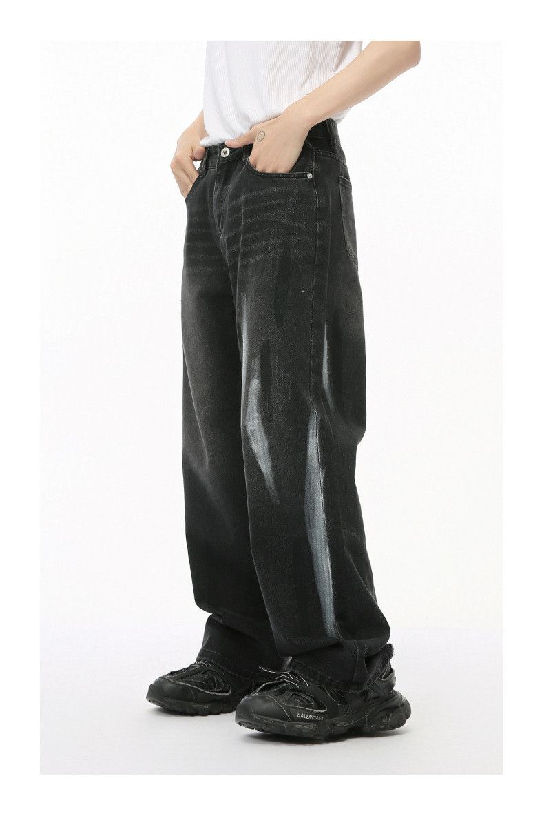 Japanese Brand × Jean Japanese retro graffiti washed loose jeans Size US 32 / EU 48 - 5 Thumbnail