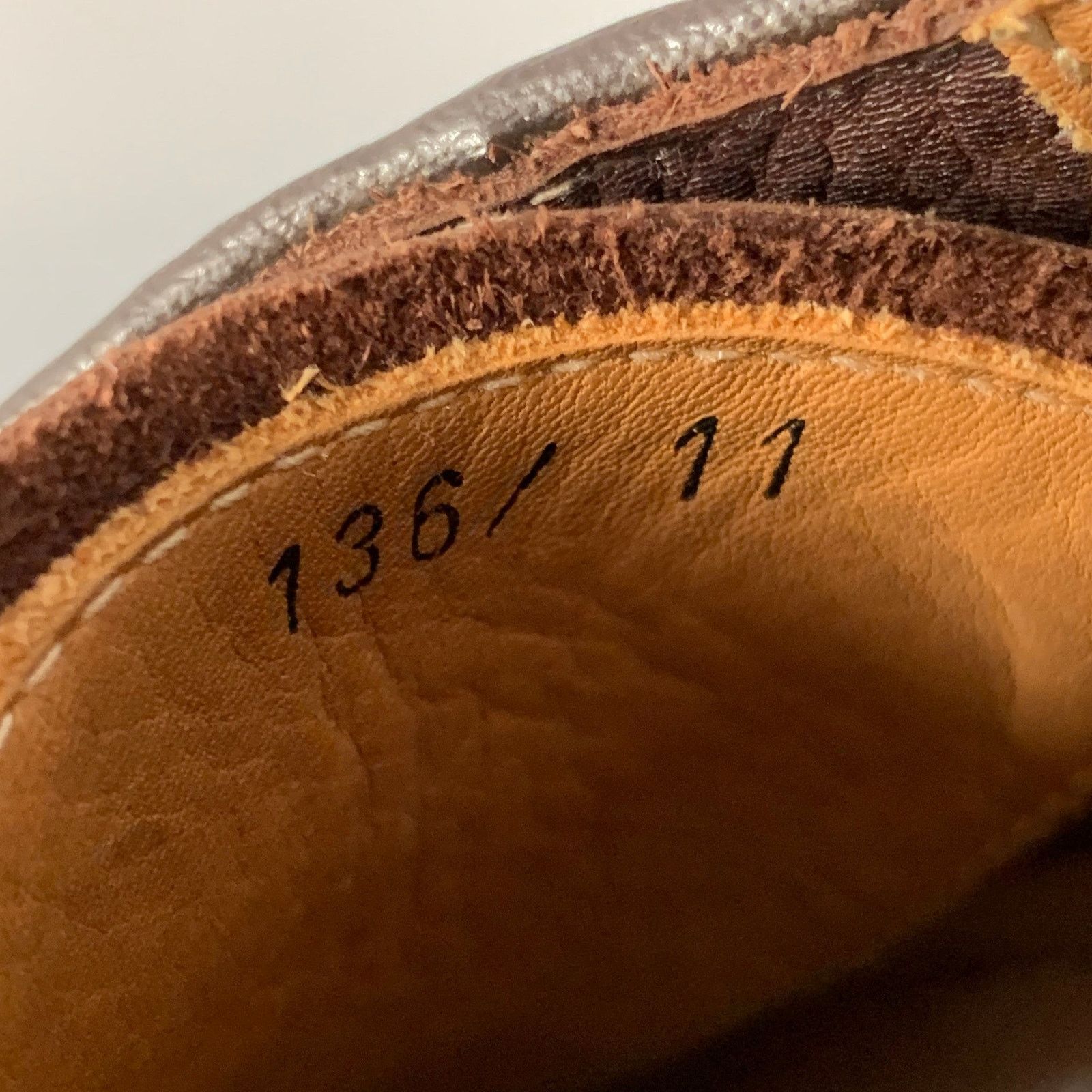 Barneys New York Size 11 Brown Pebble Grain Leather Derby Lace-Up Shoes Size US 11 / EU 44 - 8 Thumbnail