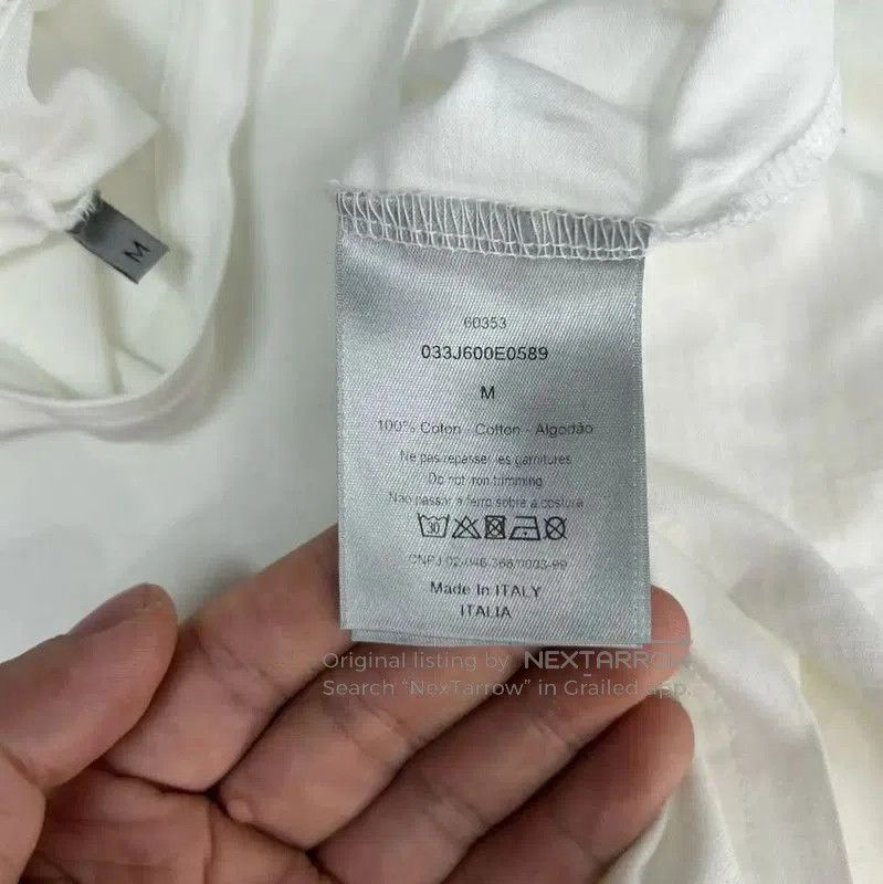 Dior Dior White Cotton Embroidered Men's T-Shirt . Size US M / EU 48-50 / 2 - 4 Thumbnail