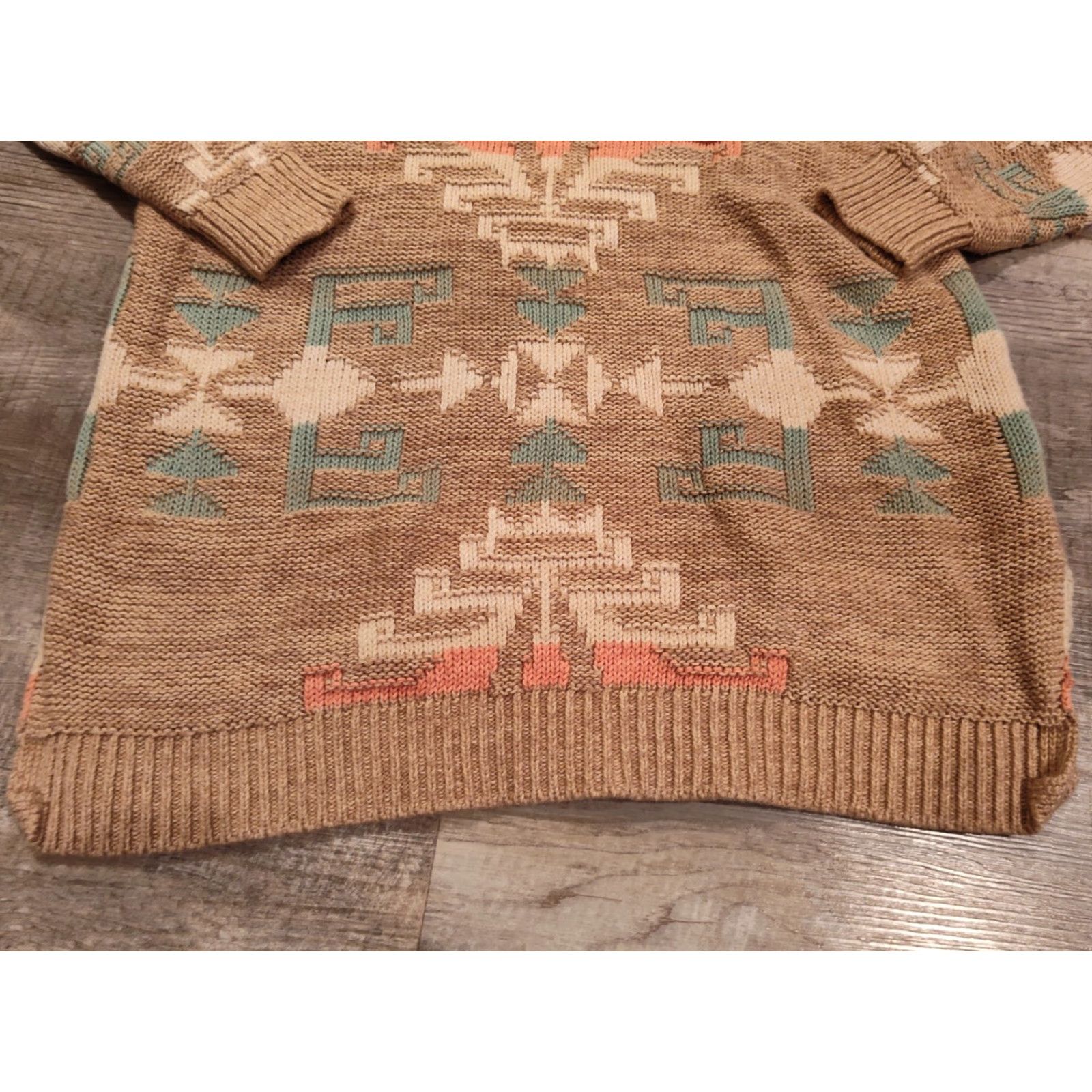Ralph Lauren VINTAGE Ralph Lauren LRL Sweater Women Long Sleeve Pullover Aztec Beige Size S Size S / US 4 / IT 40 - 3 Thumbnail