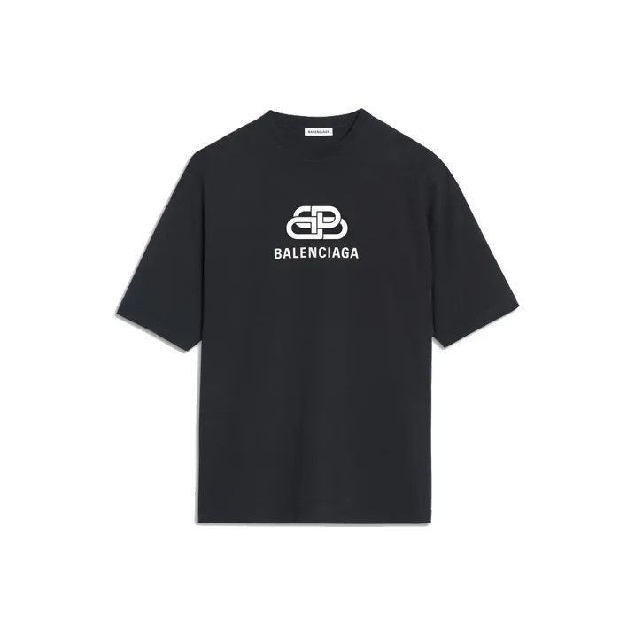 Balenciaga Balenciaga Logo Printed Black Short Sleeve T-Shirt 0079-250 Size US S / EU 44-46 / 1 - 1 Thumbnail