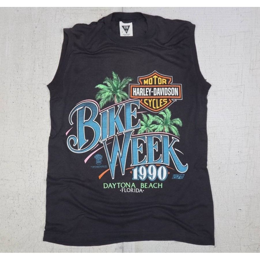 Vintage Vintage Daytona Beach Bike Week Shirt Harley Davidson 1990s Size US M / EU 48-50 / 2 - 9 Thumbnail