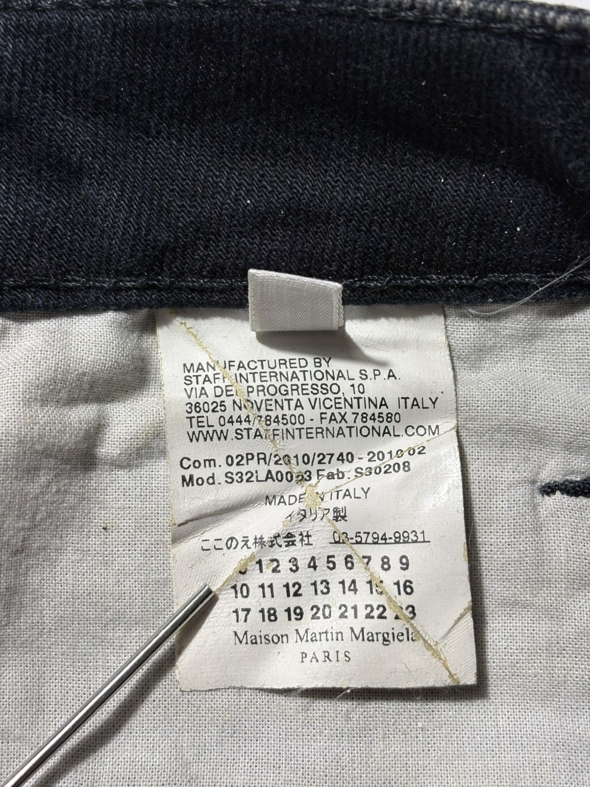MM6 MM6 MAISON MARGIELA 2010 ANKLE ZIP DISTRESSED JEANS Size 28" / US 6 / IT 42 - 10 Thumbnail