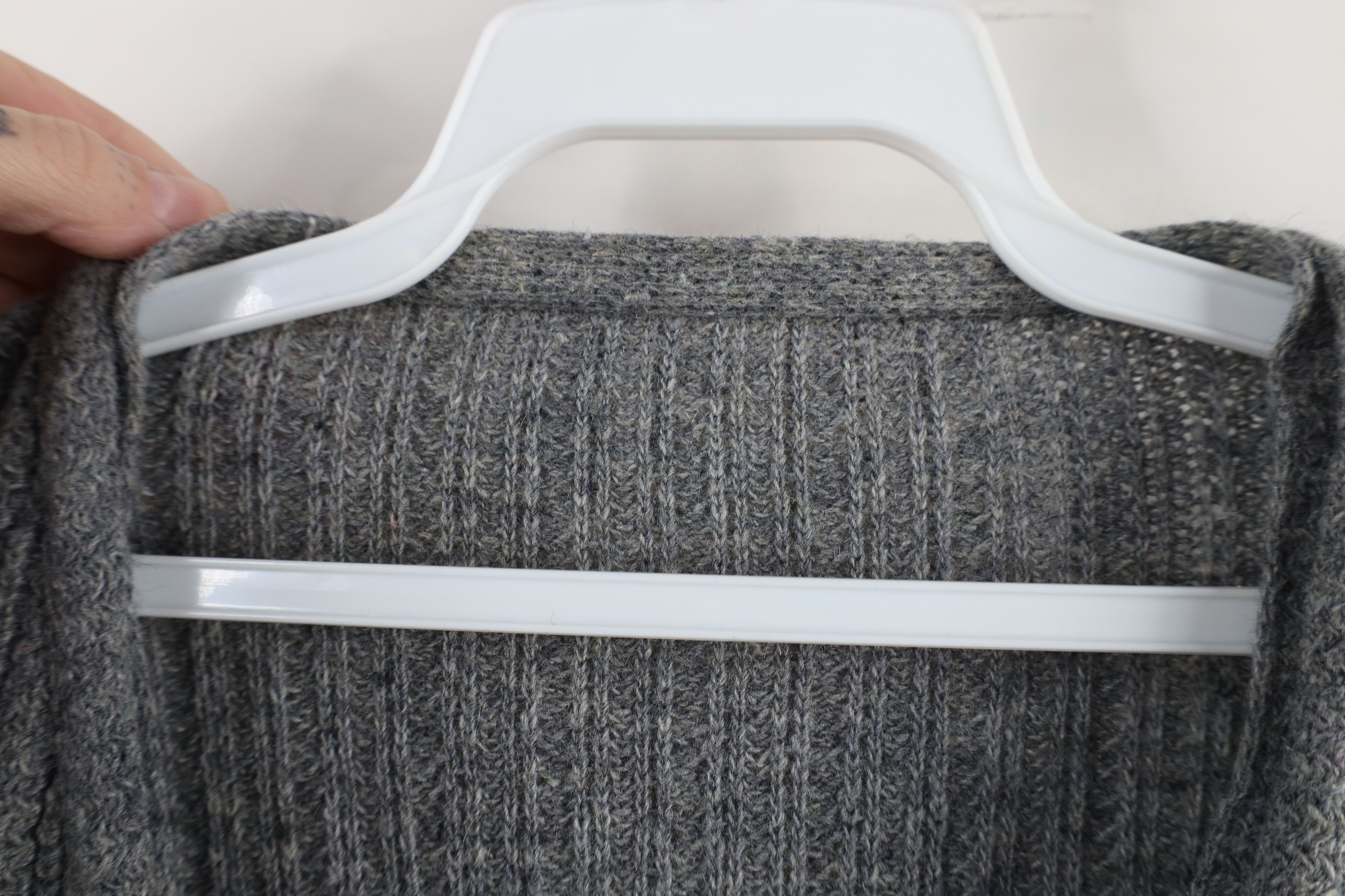 Vintage Vintage 50s Rockabilly Trim Ribbed Knit Cardigan Sweater USA Size US XL / EU 56 / 4 - 11 Thumbnail