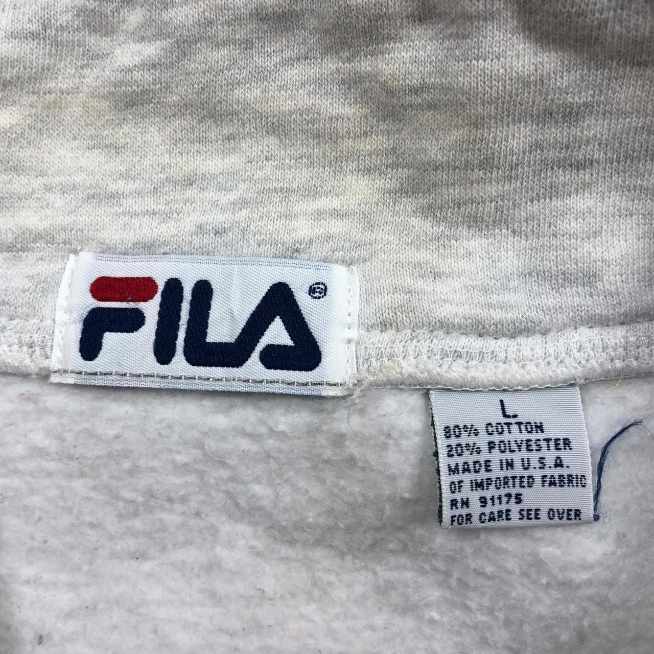 Fila Vintage FILA ITALIA HALF ZIPPER Baggy Sweatshirt Sweater Size L / US 10 / IT 46 - 5 Thumbnail