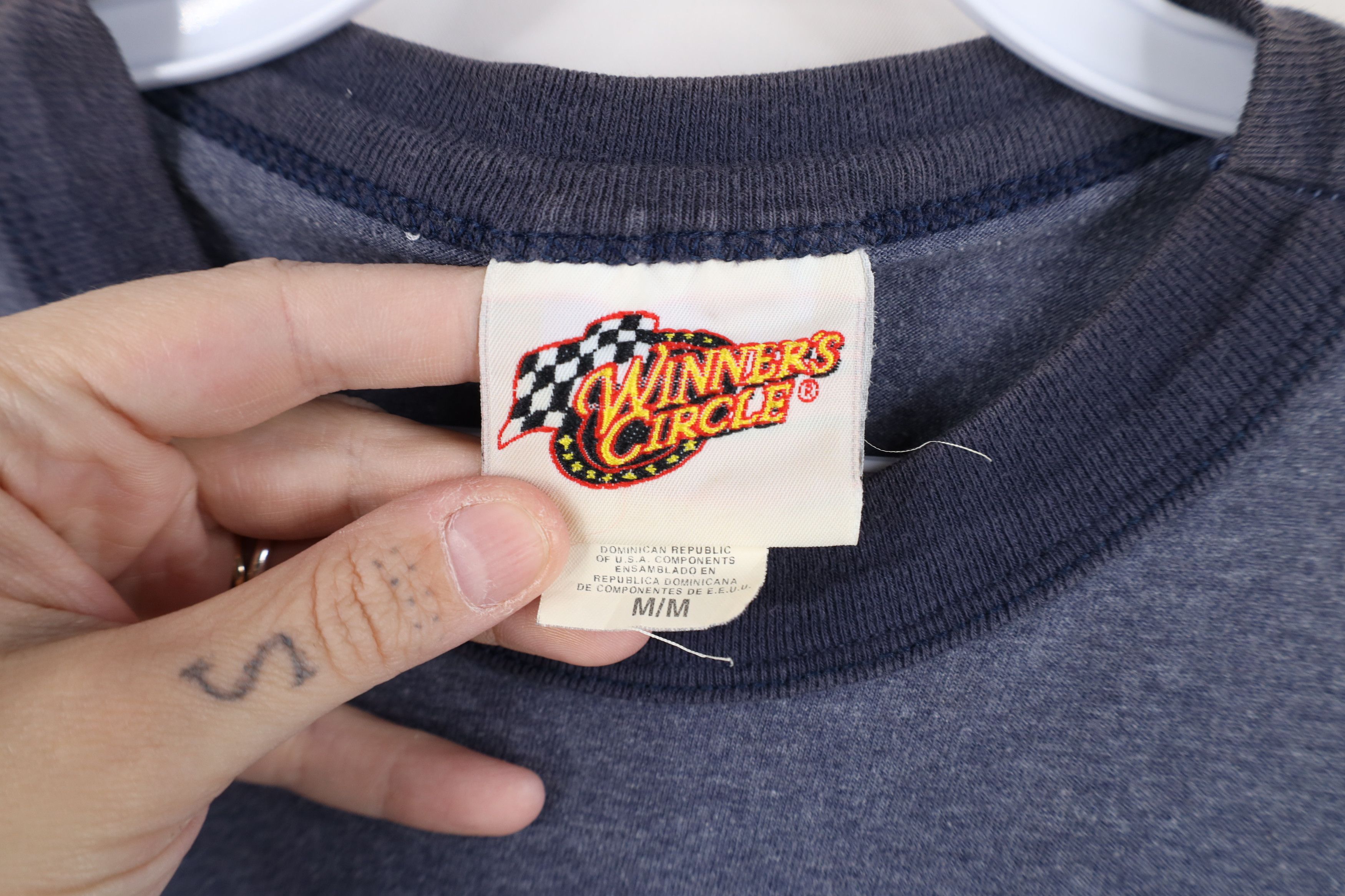 Vintage Vintage 90s NASCAR Jeff Gordon Racing Ringer T-Shirt Blue Size US M / EU 48-50 / 2 - 10 Thumbnail