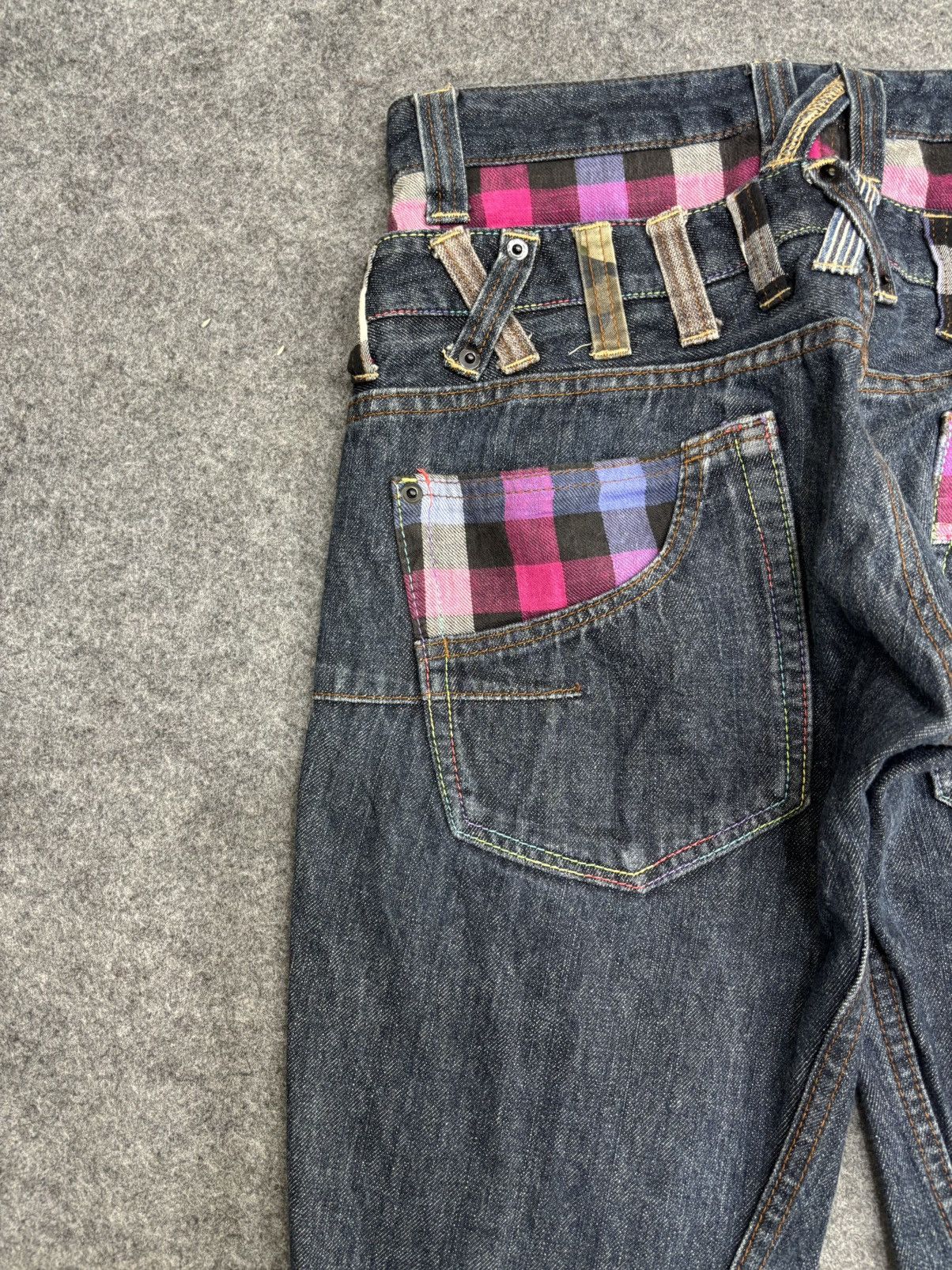 Japanese Brand 💥Double Waist💥Dominate Cool Design Zipper Denim F590 Size US 30 / EU 46 - 14 Thumbnail