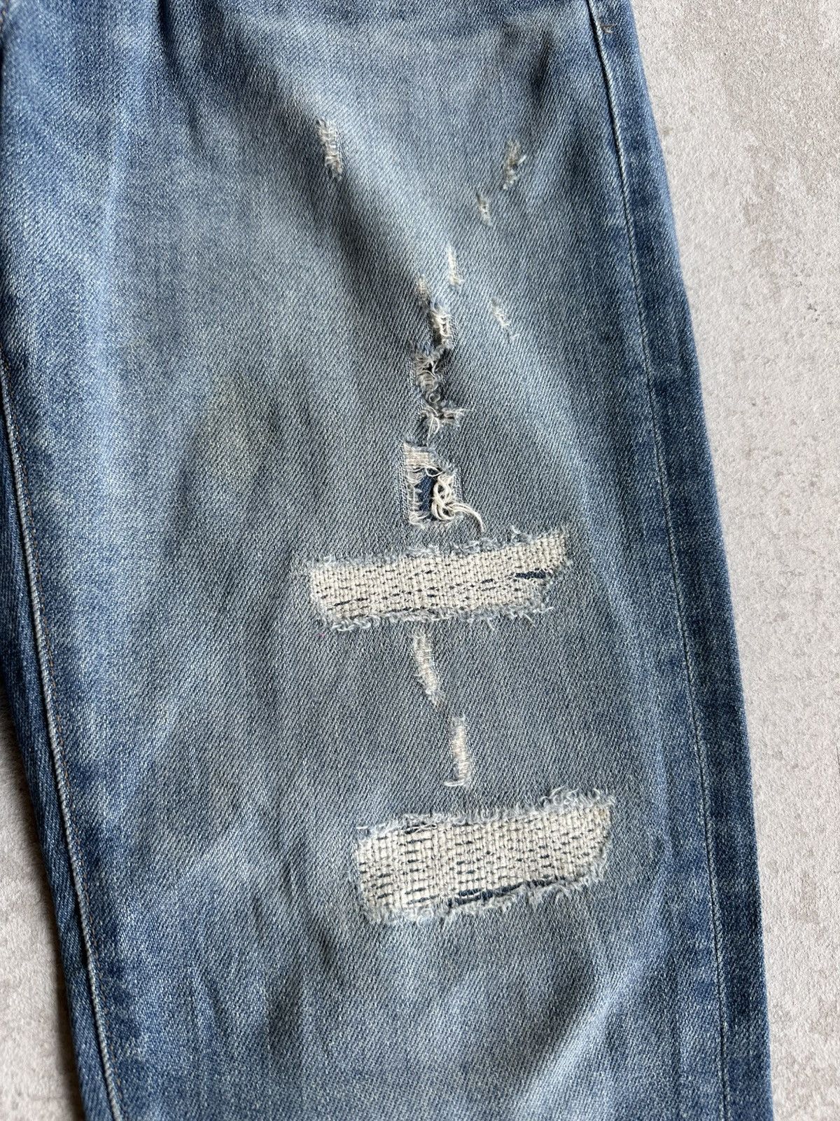 Uniqlo 🍁SEND OFFERS🍁SICKSS 🔥 UNIQLO Japan Distressed Denim Pants Size US 30 / EU 46 - 8 Thumbnail