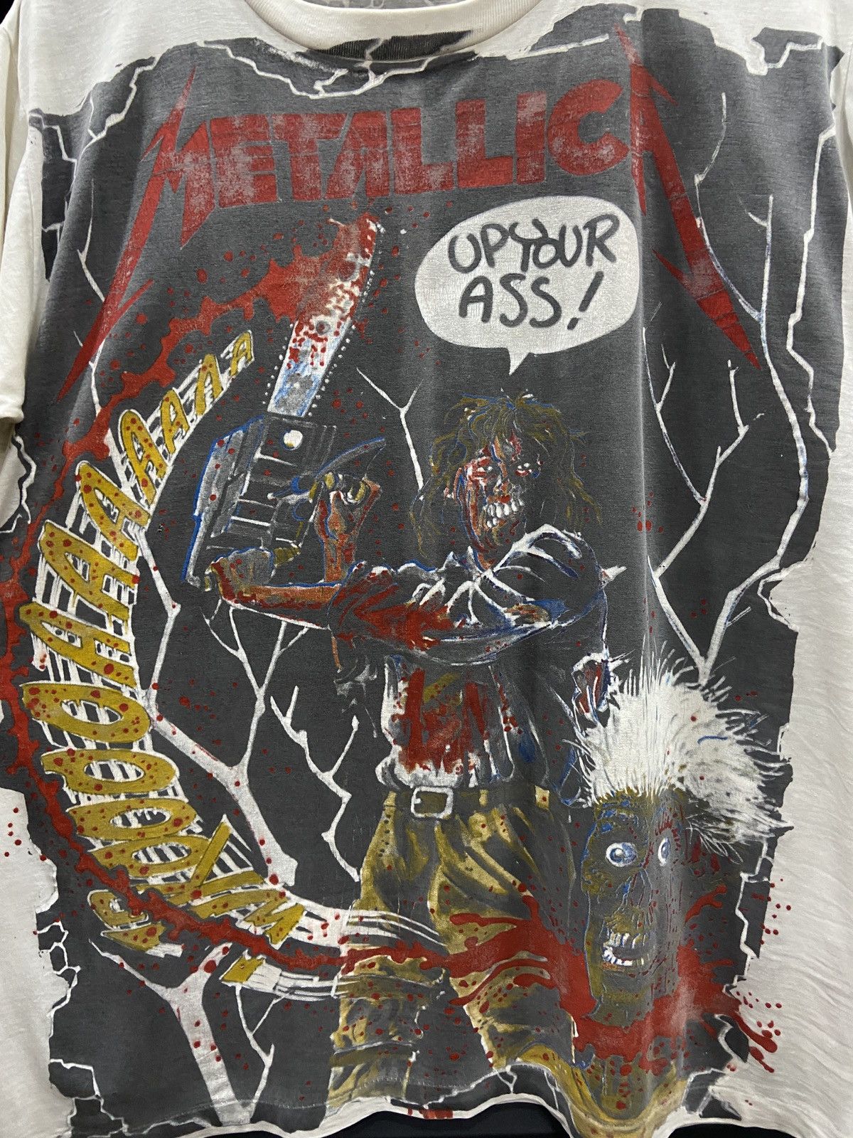 Band Tees × Vintage 🔥RARE Vintage 90s METALLICA Bootleg Thrash Metal Tour TShirt Size US M / EU 48-50 / 2 - 4 Thumbnail