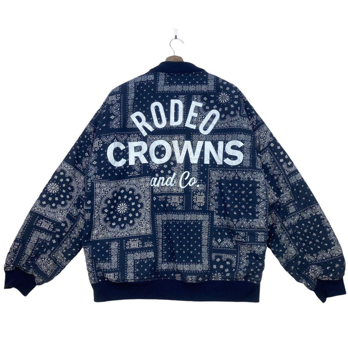 Japanese Brand Rodeo Crowns And Co. Wide Bowl Paisley Bomber Style Size US M / EU 48-50 / 2 - 1 Thumbnail