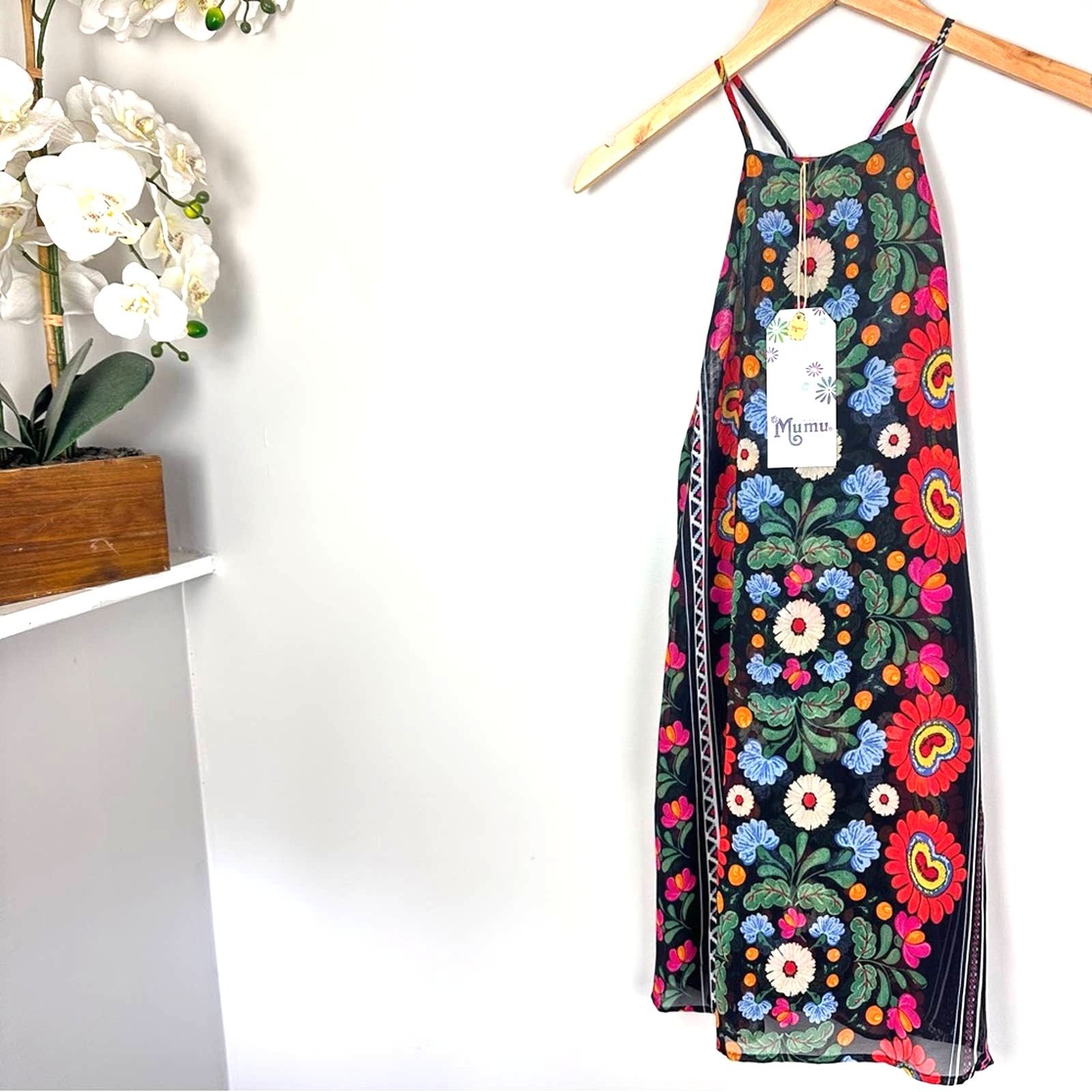 Show Me Your MuMu Show Me Your Mumu Byron Mini Chiffon Dress Mexicali Multi XS Size XS / US 0-2 / IT 36-38 - 3 Thumbnail