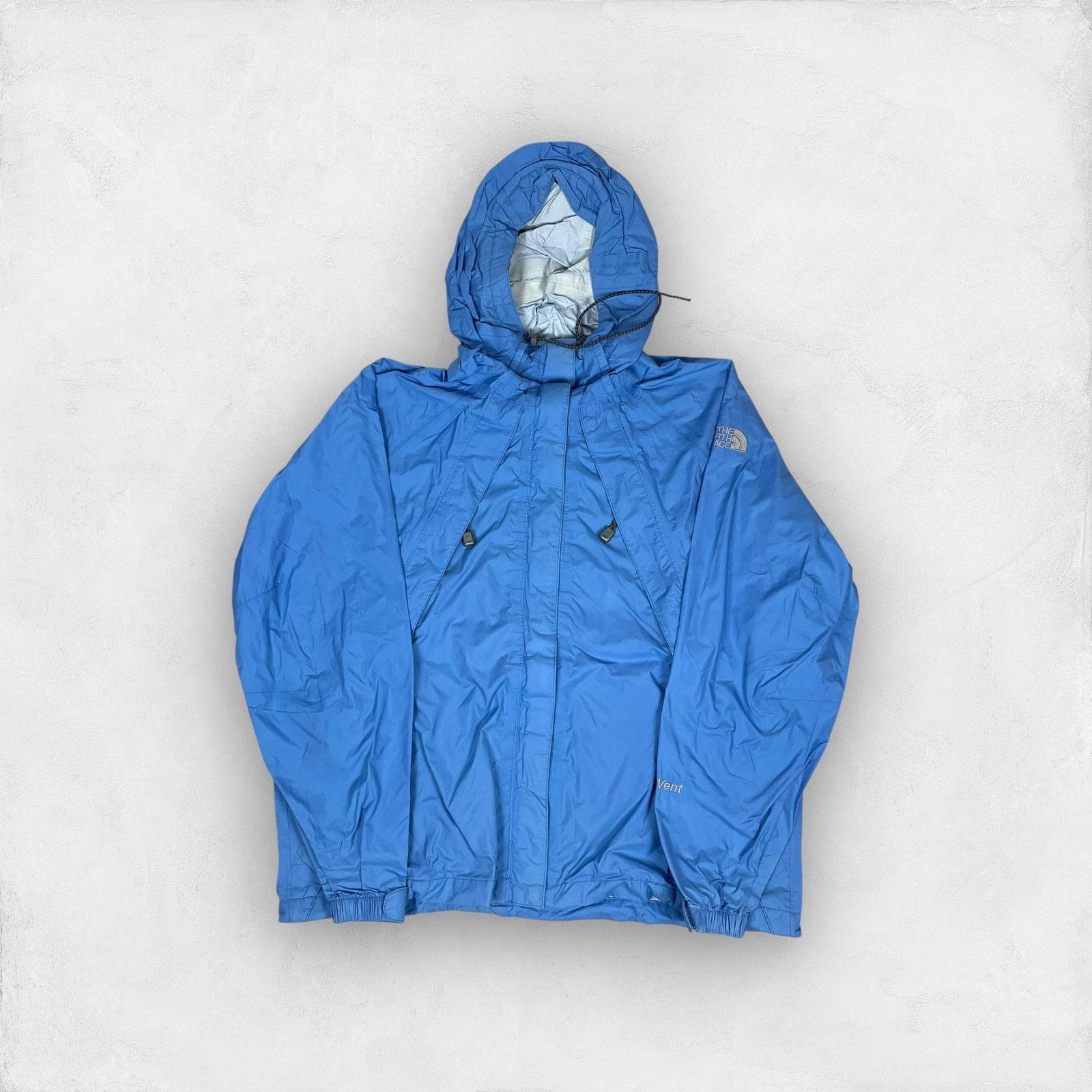The North Face × Vintage The North Face Women's Blue Hooded Full Zip Jacket Large Size L / US 10 / IT 46 - 1 Thumbnail